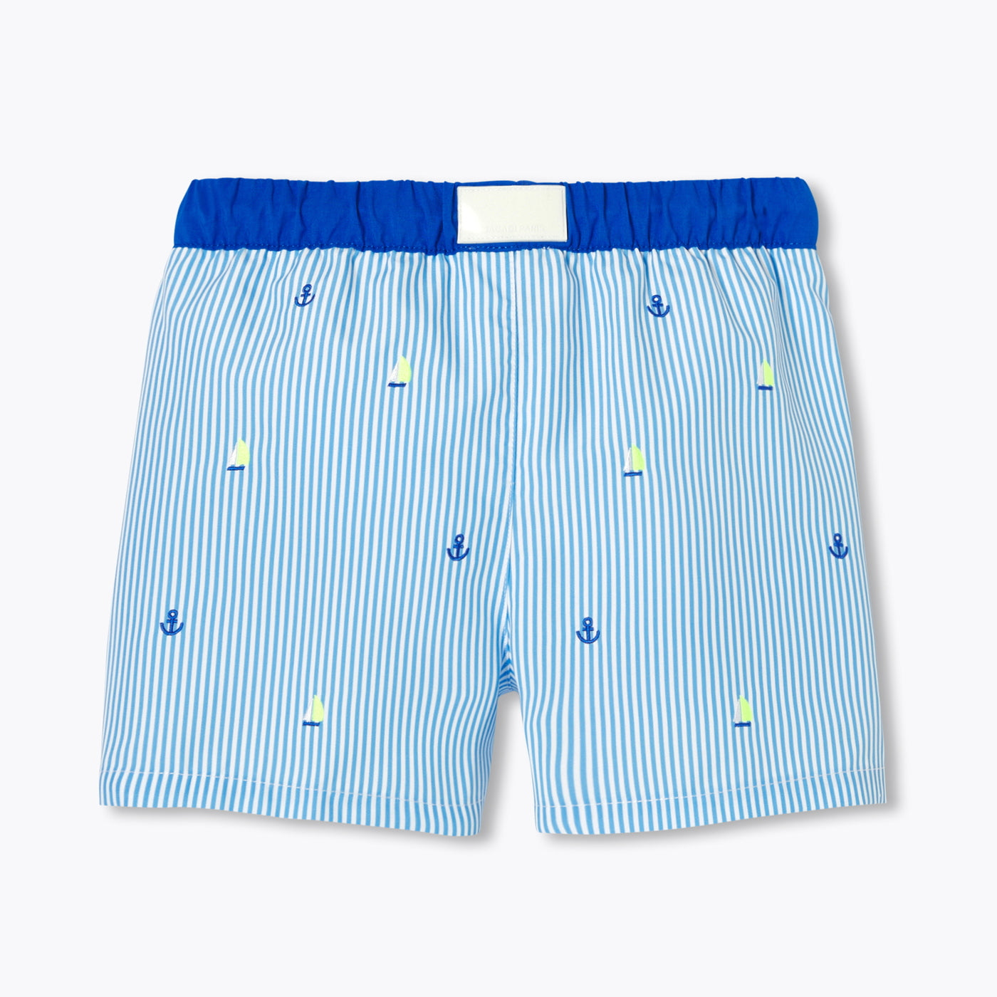 Boy striped swim shorts - bleu/multico