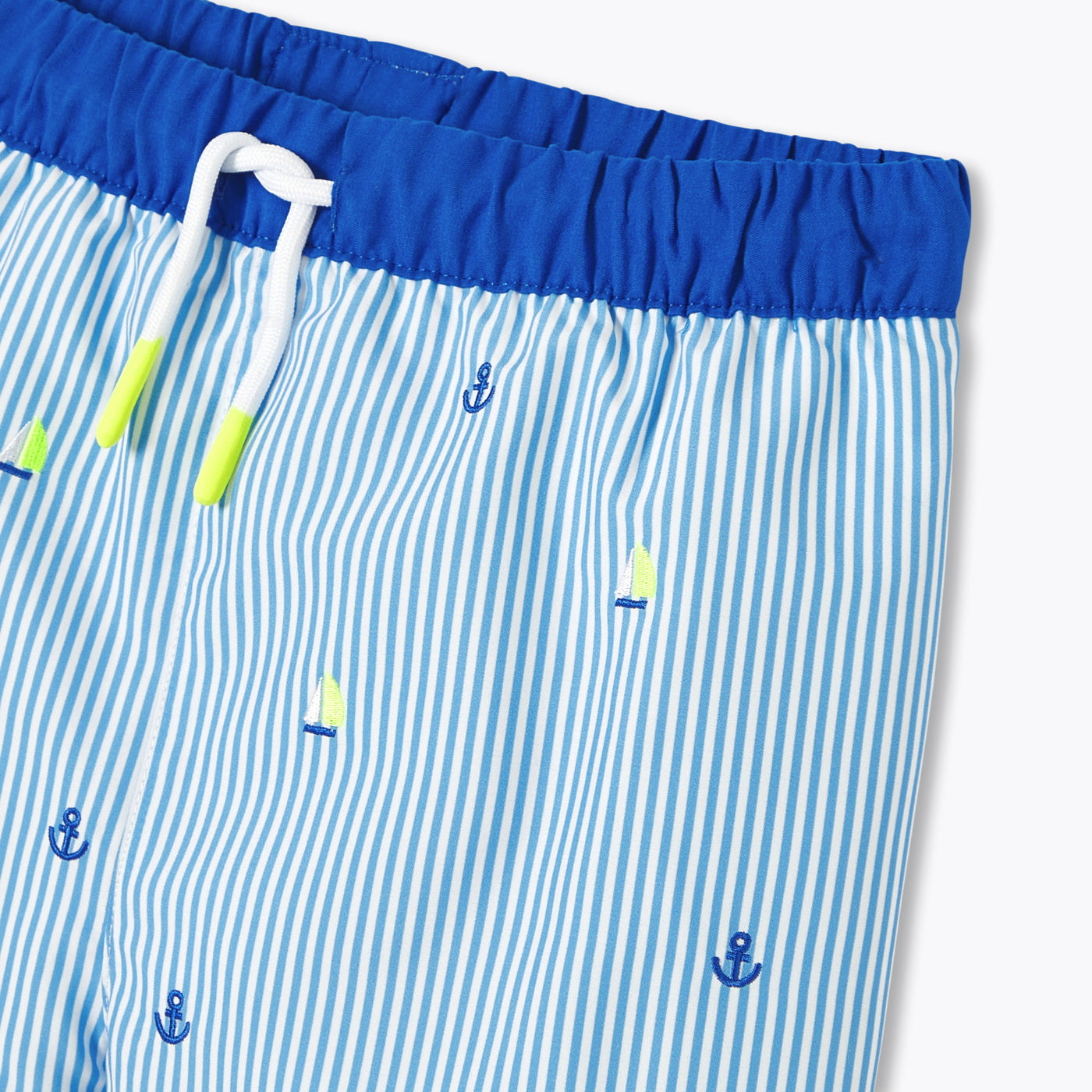 Boy striped swim shorts - bleu/multico