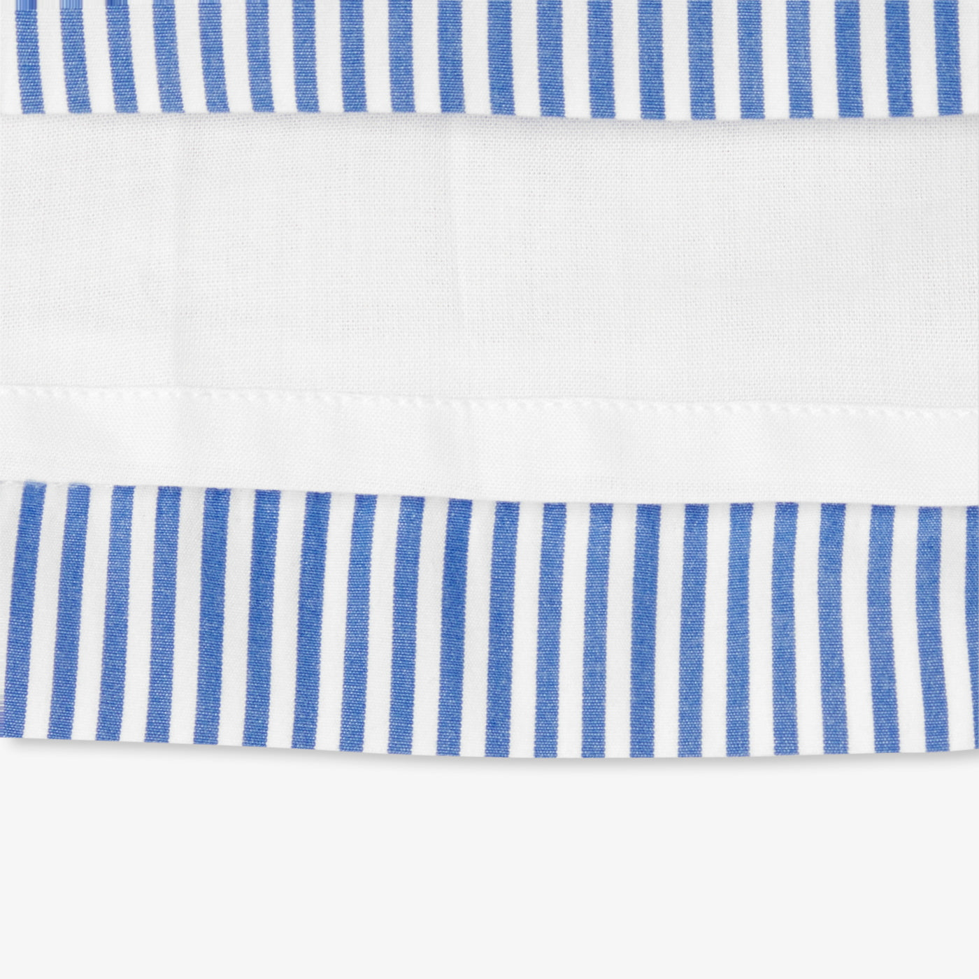 Baby girl dress in striped poplin - blanc/bleu