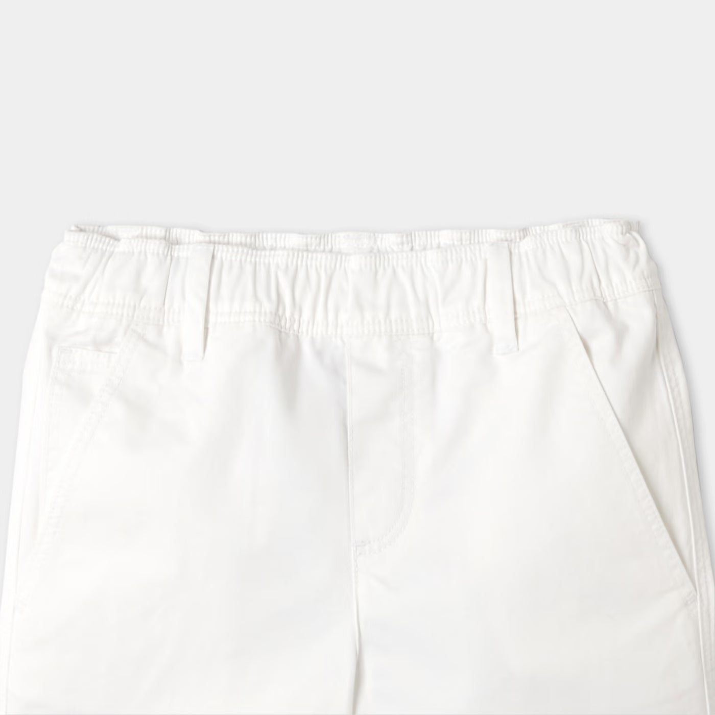 Boy cotton twill Bermuda shorts - blanc jacadi