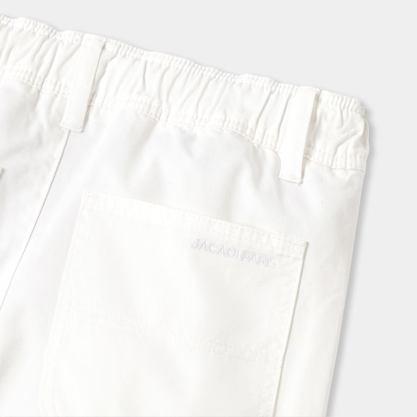 Boy cotton twill Bermuda shorts - blanc jacadi