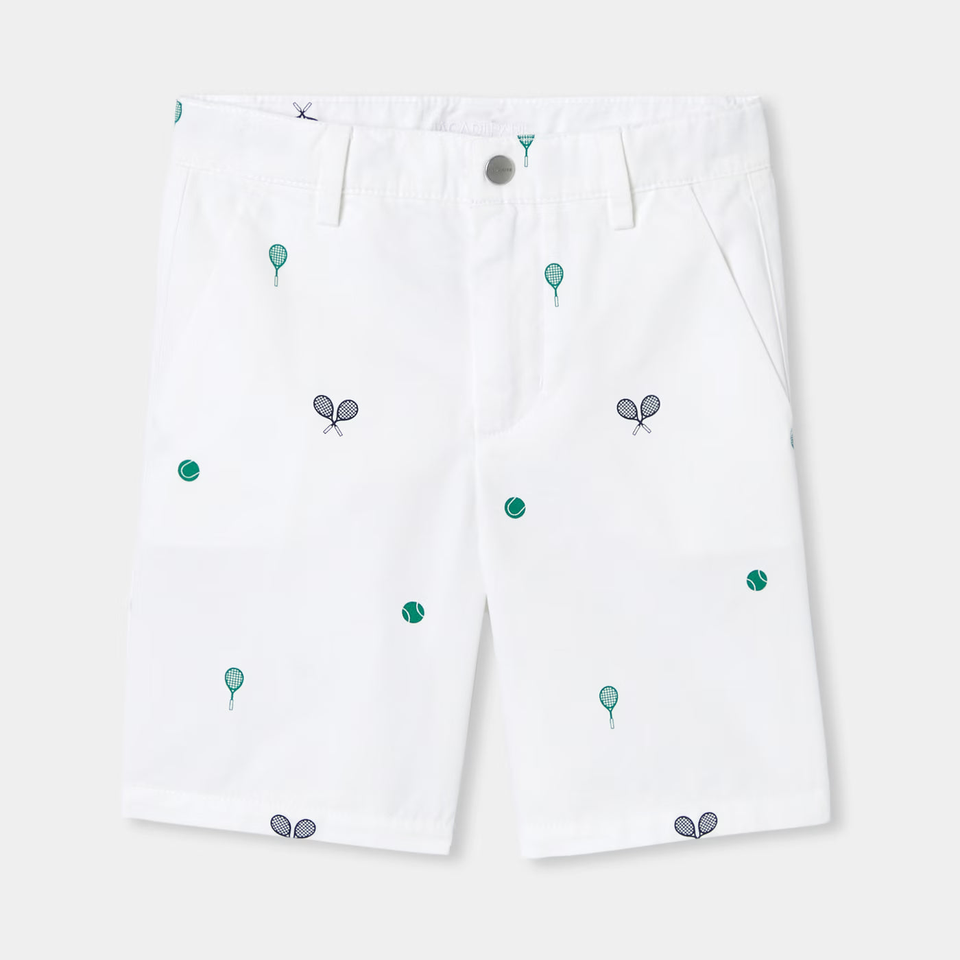 Boy printed twill Bermuda shorts - blanc jacadi