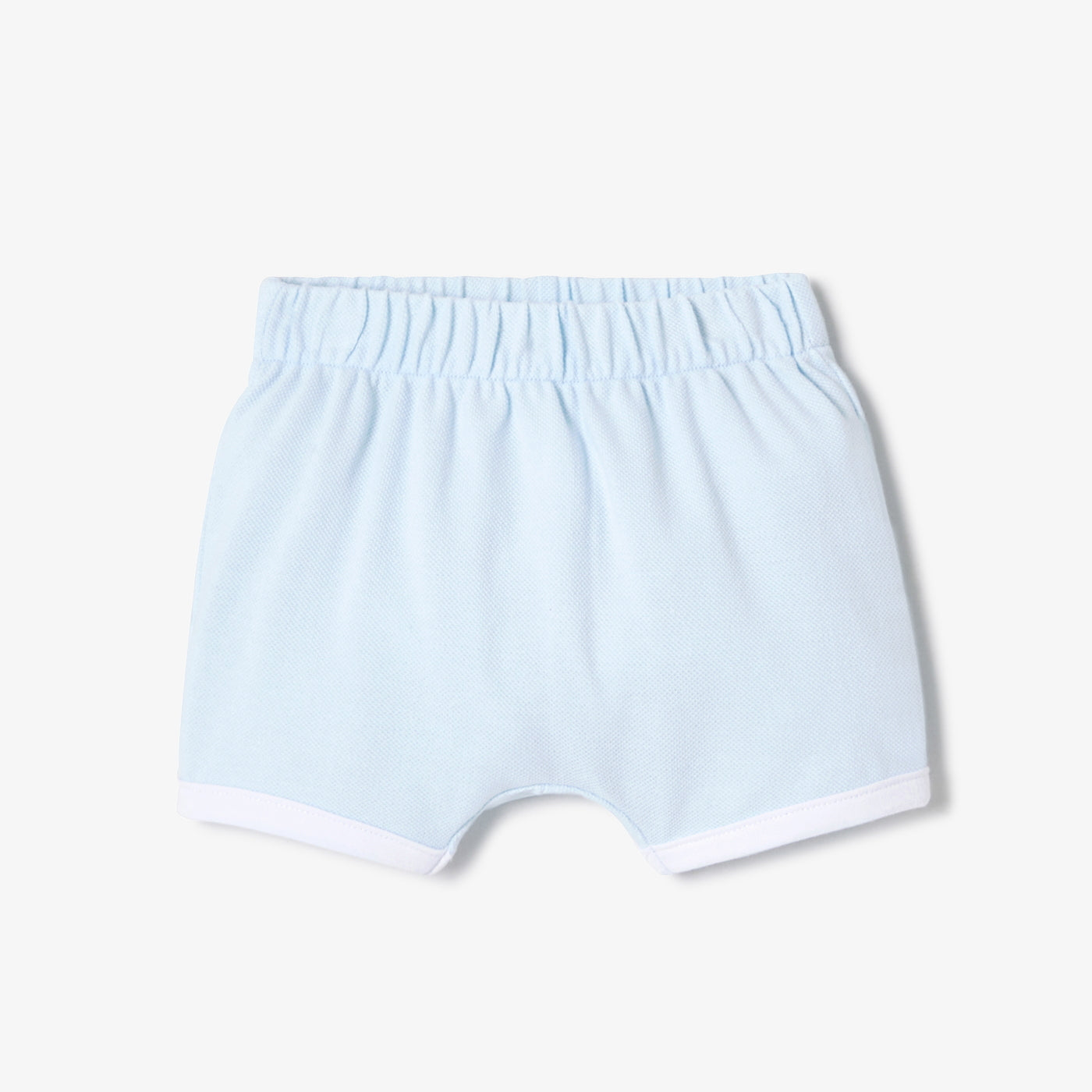 Baby cotton piqué set - bleu pale