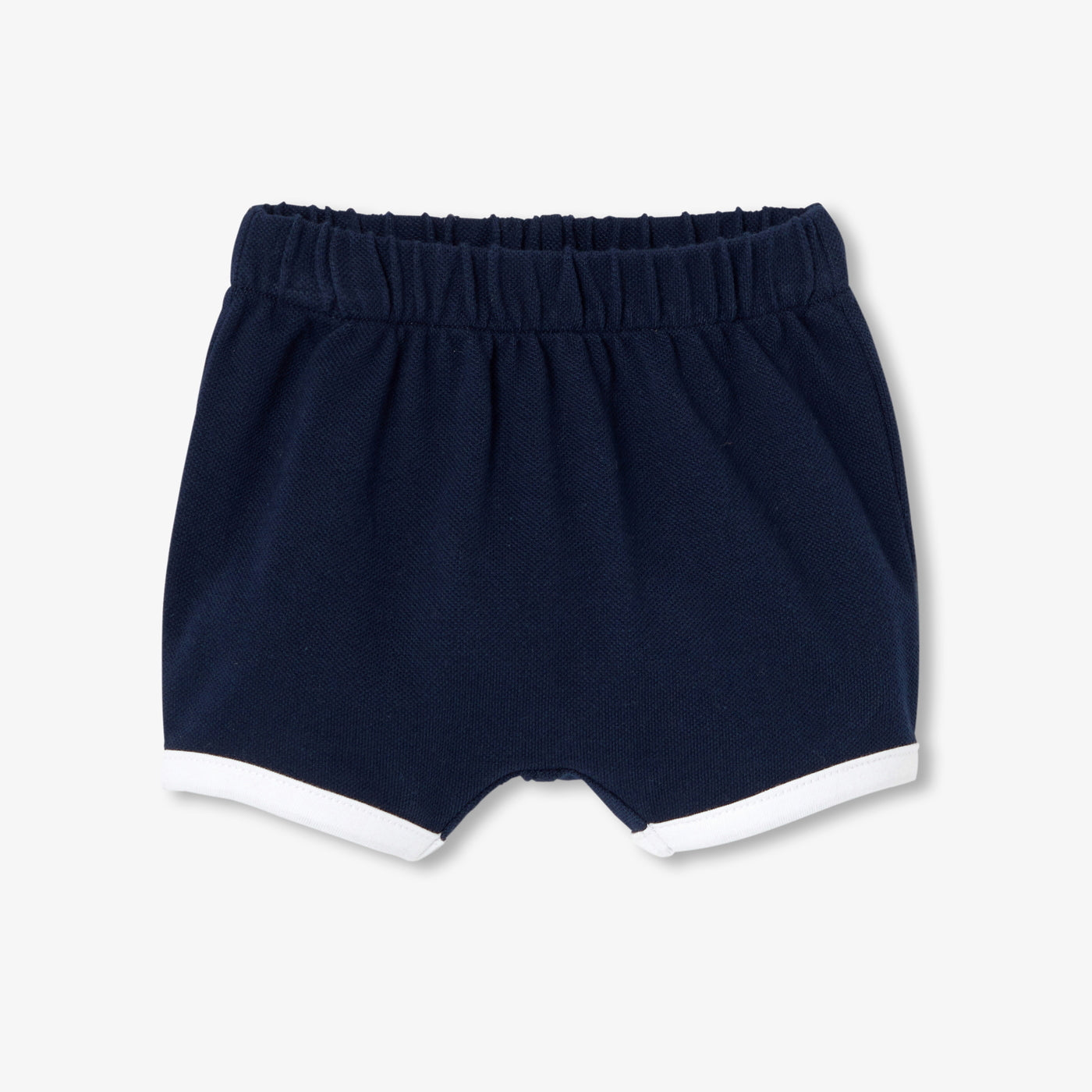 Baby cotton piqué set - marine clair