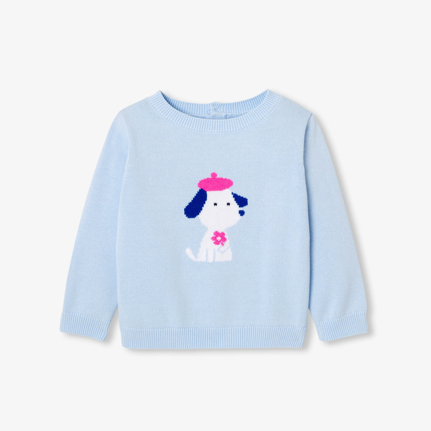 Baby girl cotton jumper - nuage