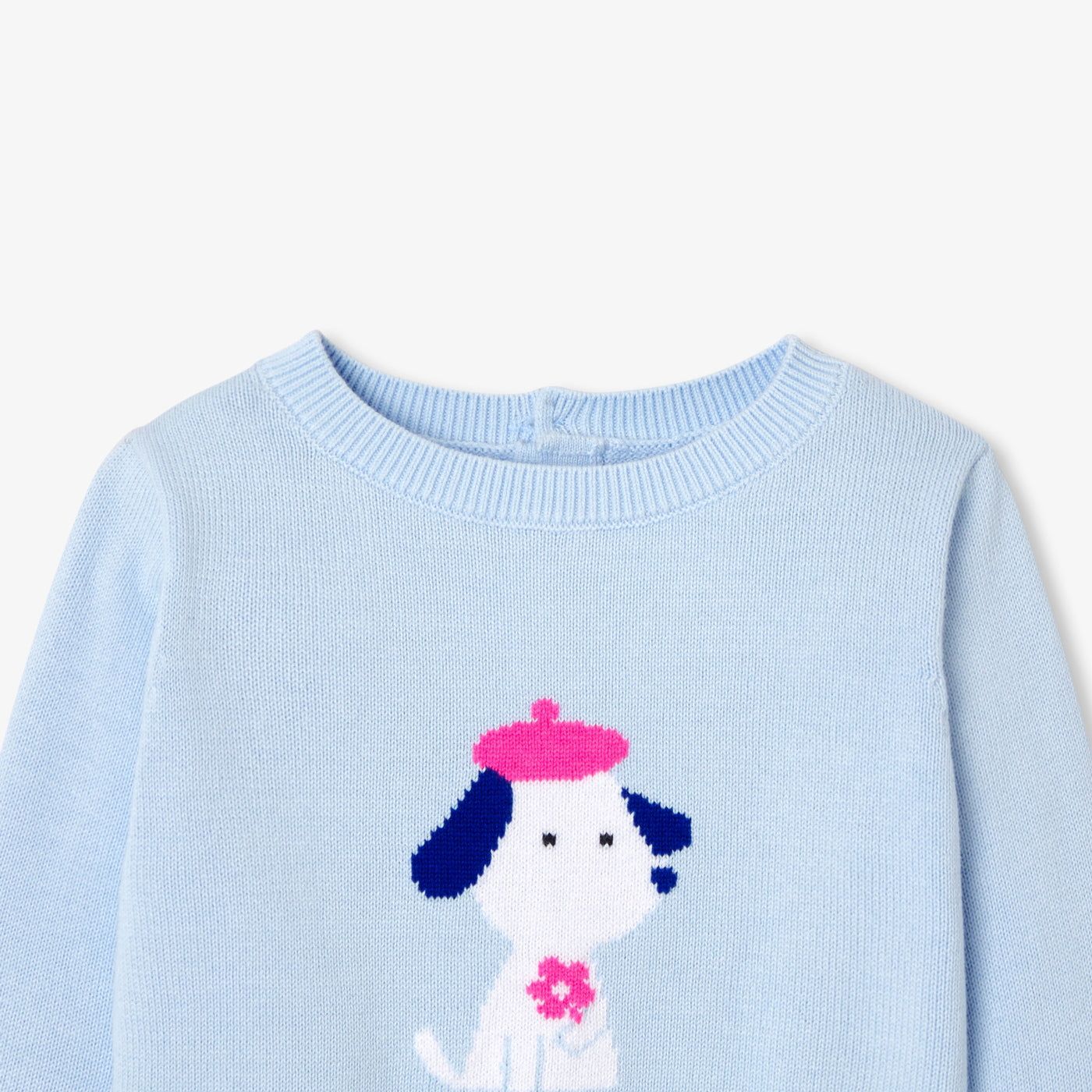 Baby girl cotton jumper - nuage