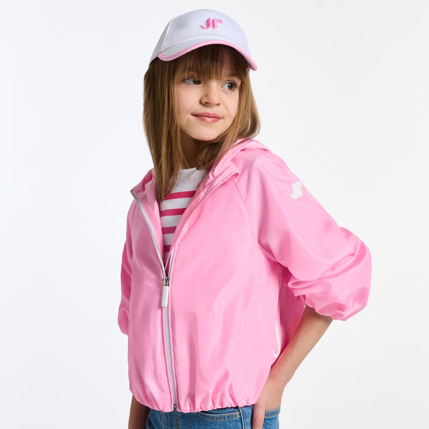 Girl windbreaker - rose petale