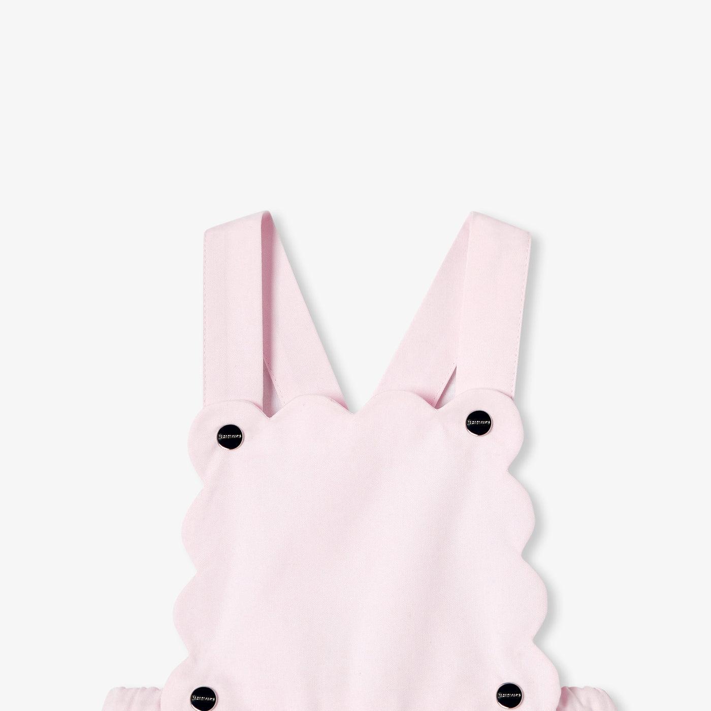 Baby girl cotton twill dungarees - rose poudre jacadi