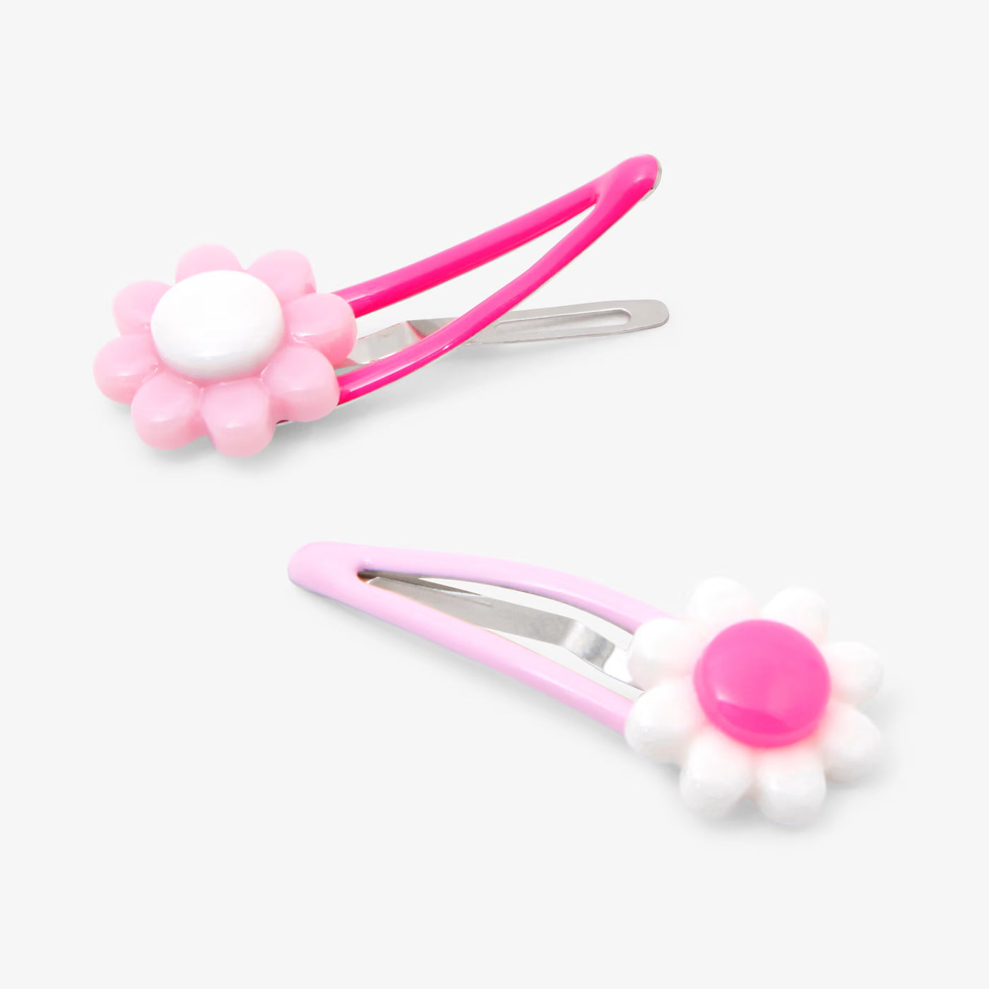 Baby girl click-clack hair clip set - multico
