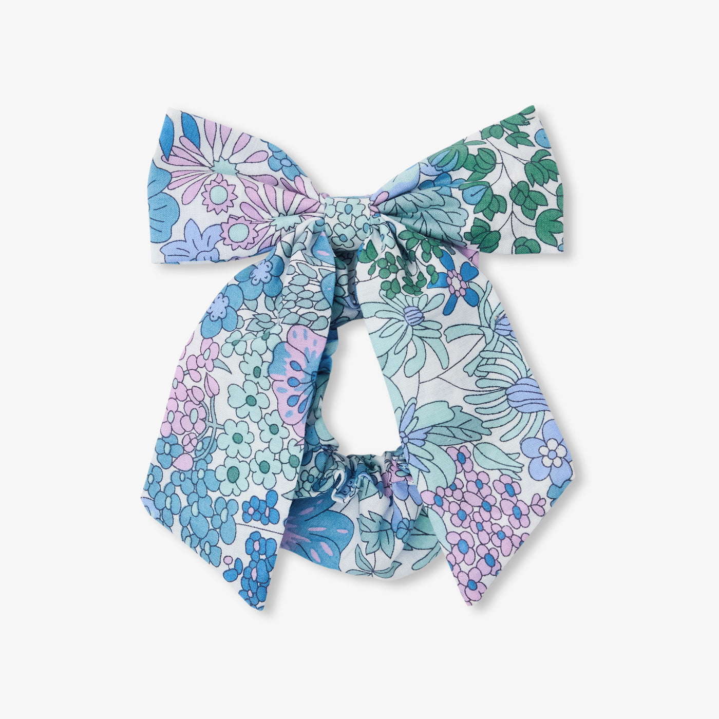 Girl Liberty fabric scrunchie - bleu/multico