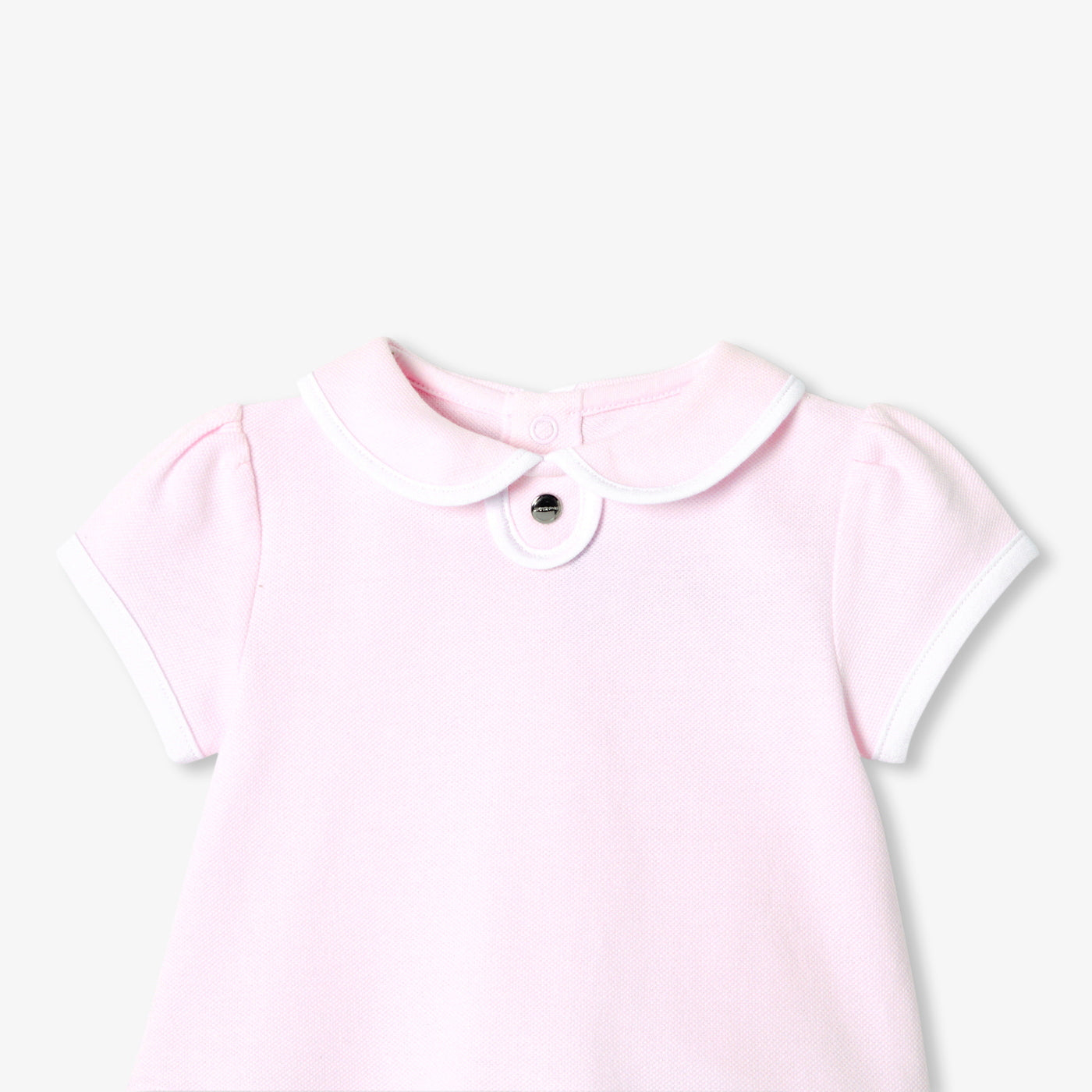 Baby girl set in cotton piqué - rose pale jacadi