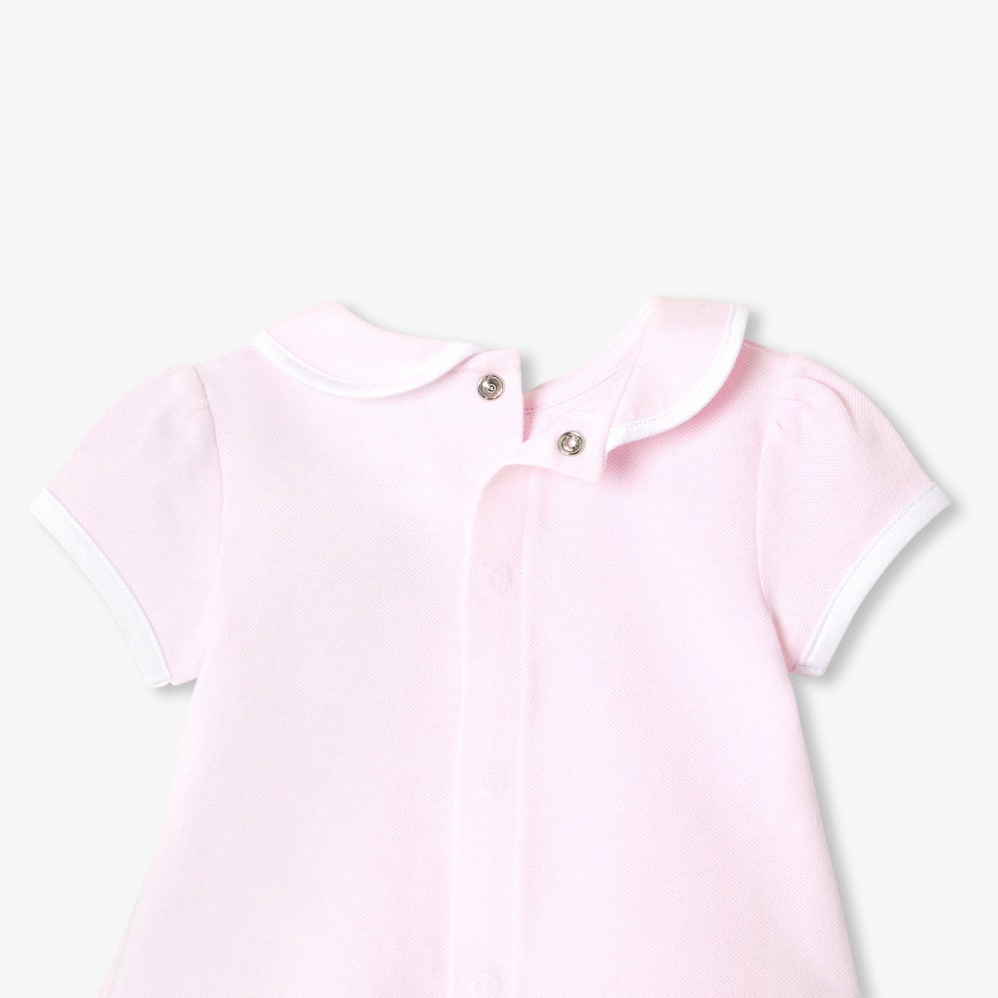 Baby girl set in cotton piqué - rose pale jacadi