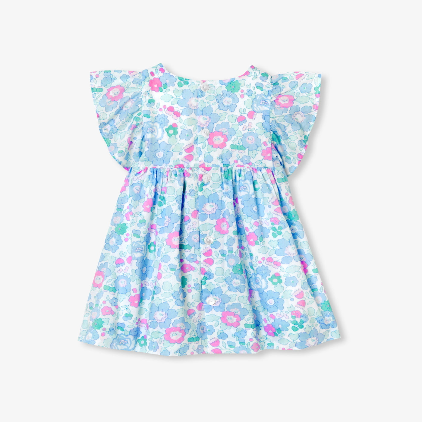 Baby girl dress in Liberty fabric - multico