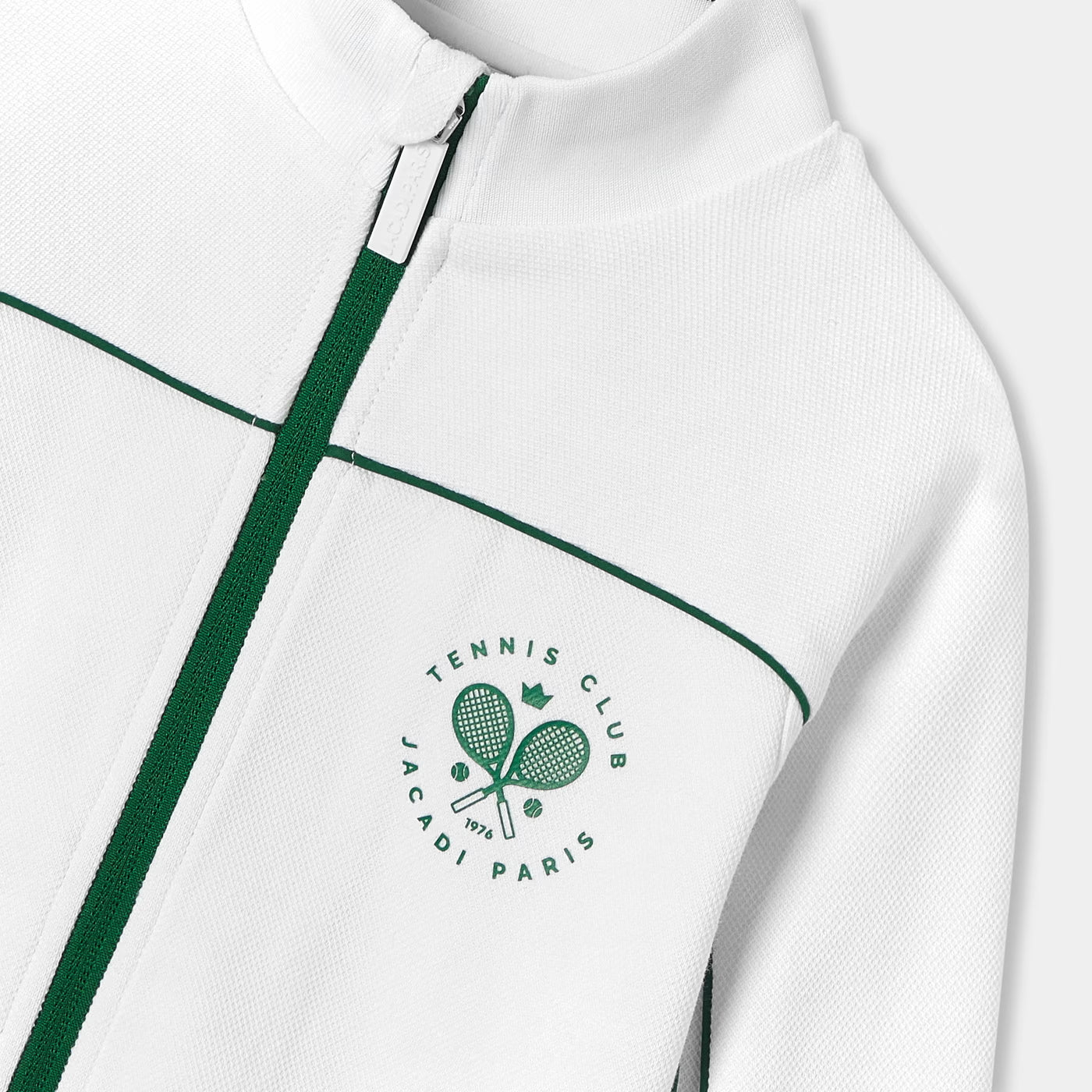 Boy piqué knit zip-up sweatshirt - blanc jacadi