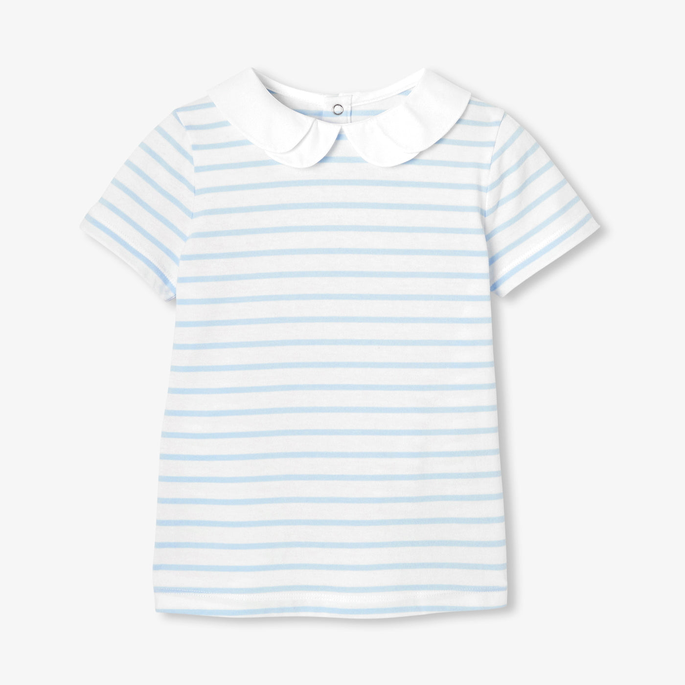 Girl striped polo shirt - blanc/bleu