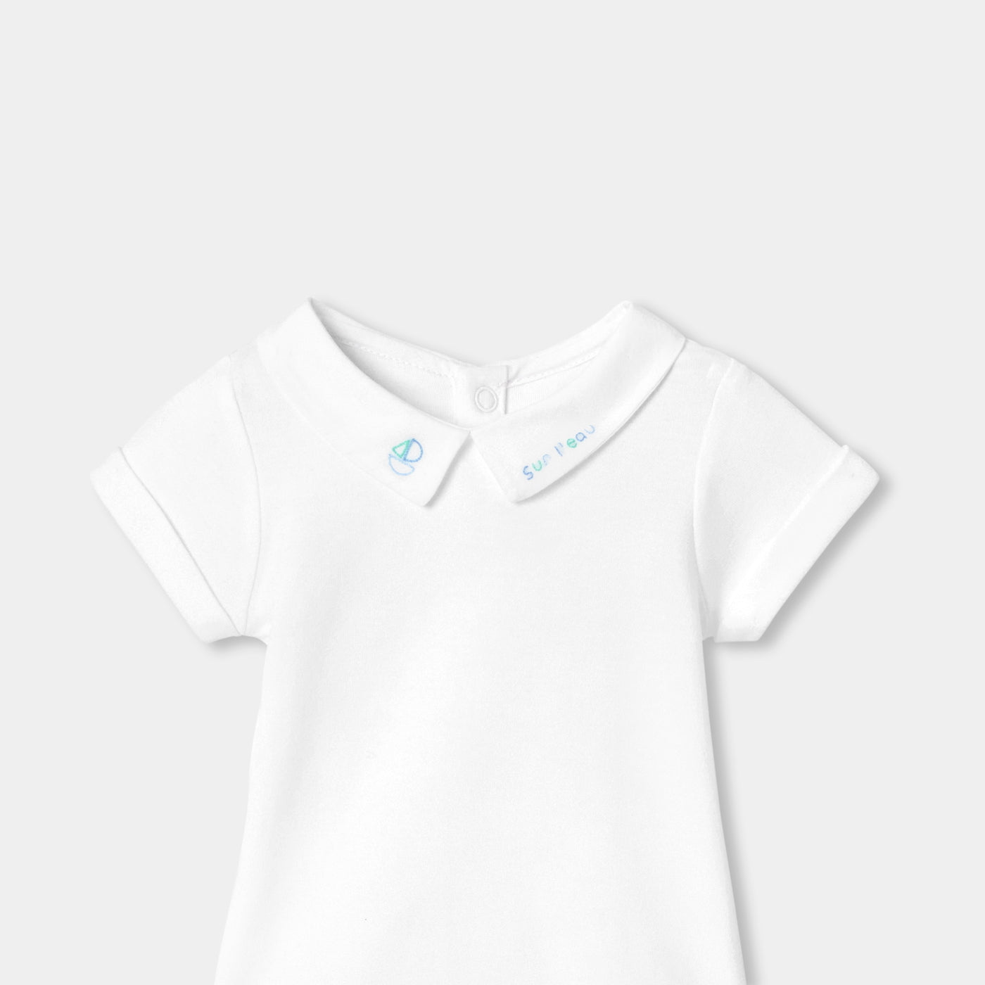 Baby boy short-sleeved cotton bodysuit - blanc jacadi