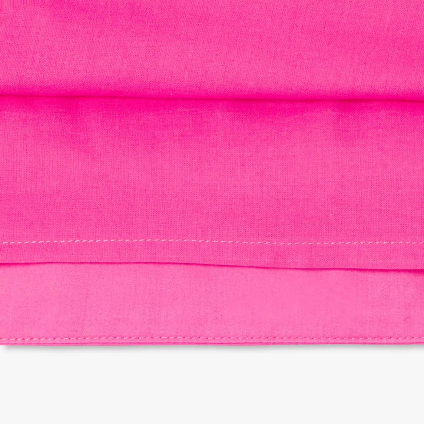 Baby girl cotton satin ceremony dress - fuschia clair