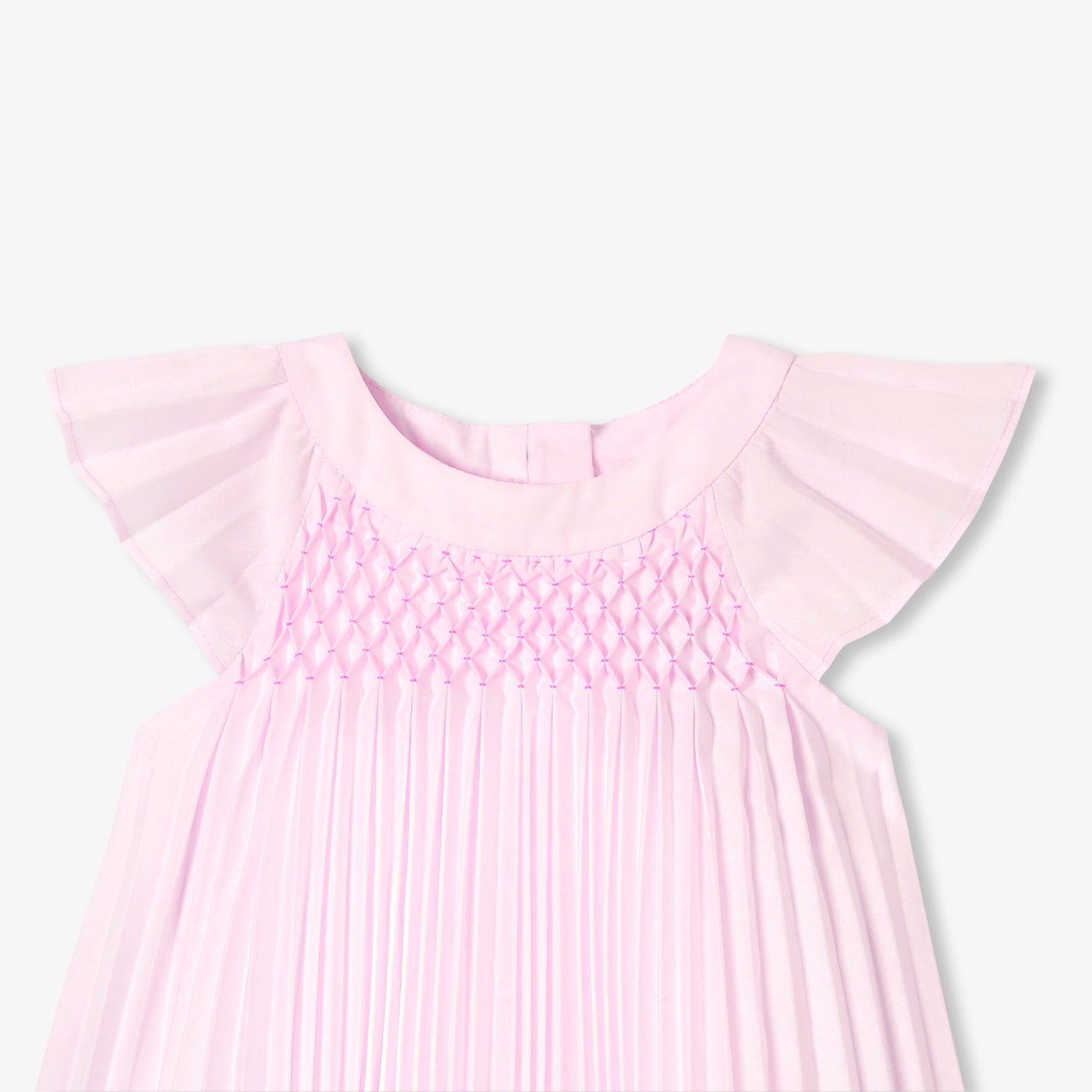 Baby girl ceremony dress - rose poudre jacadi