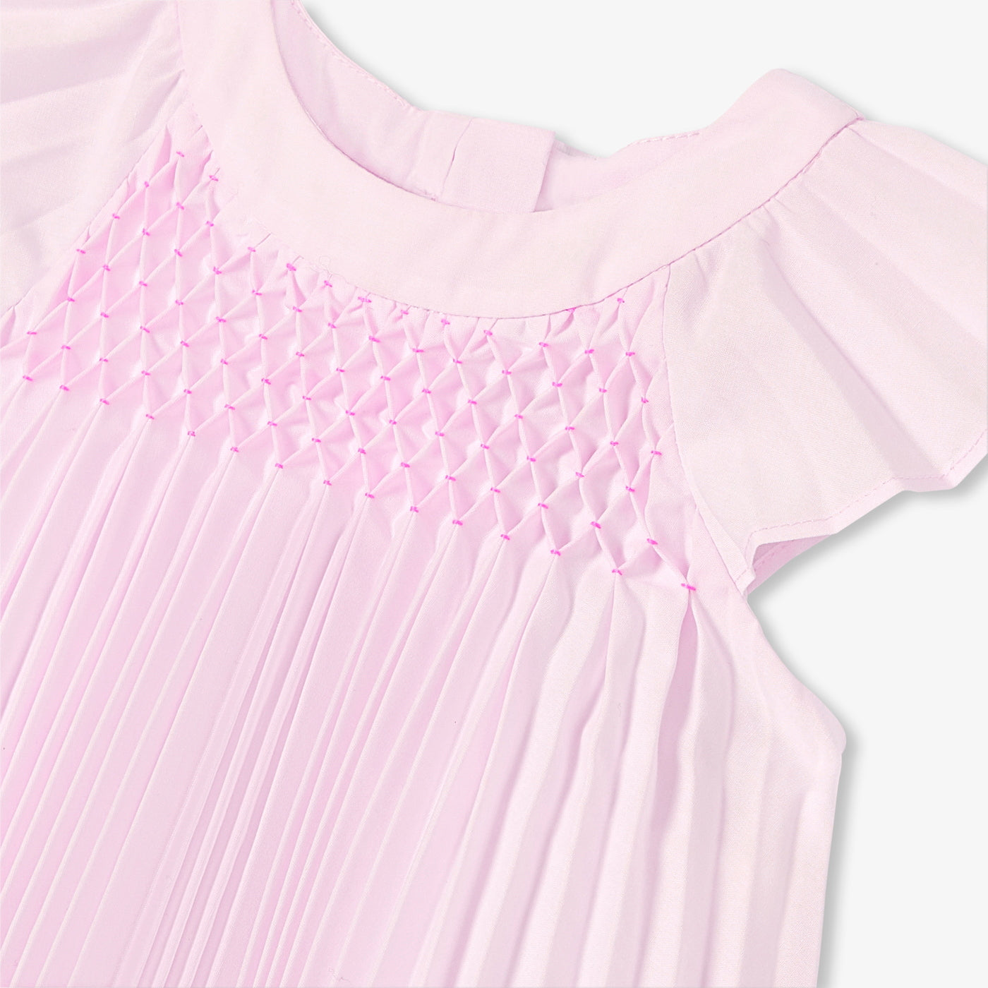 Baby girl ceremony dress - rose poudre jacadi