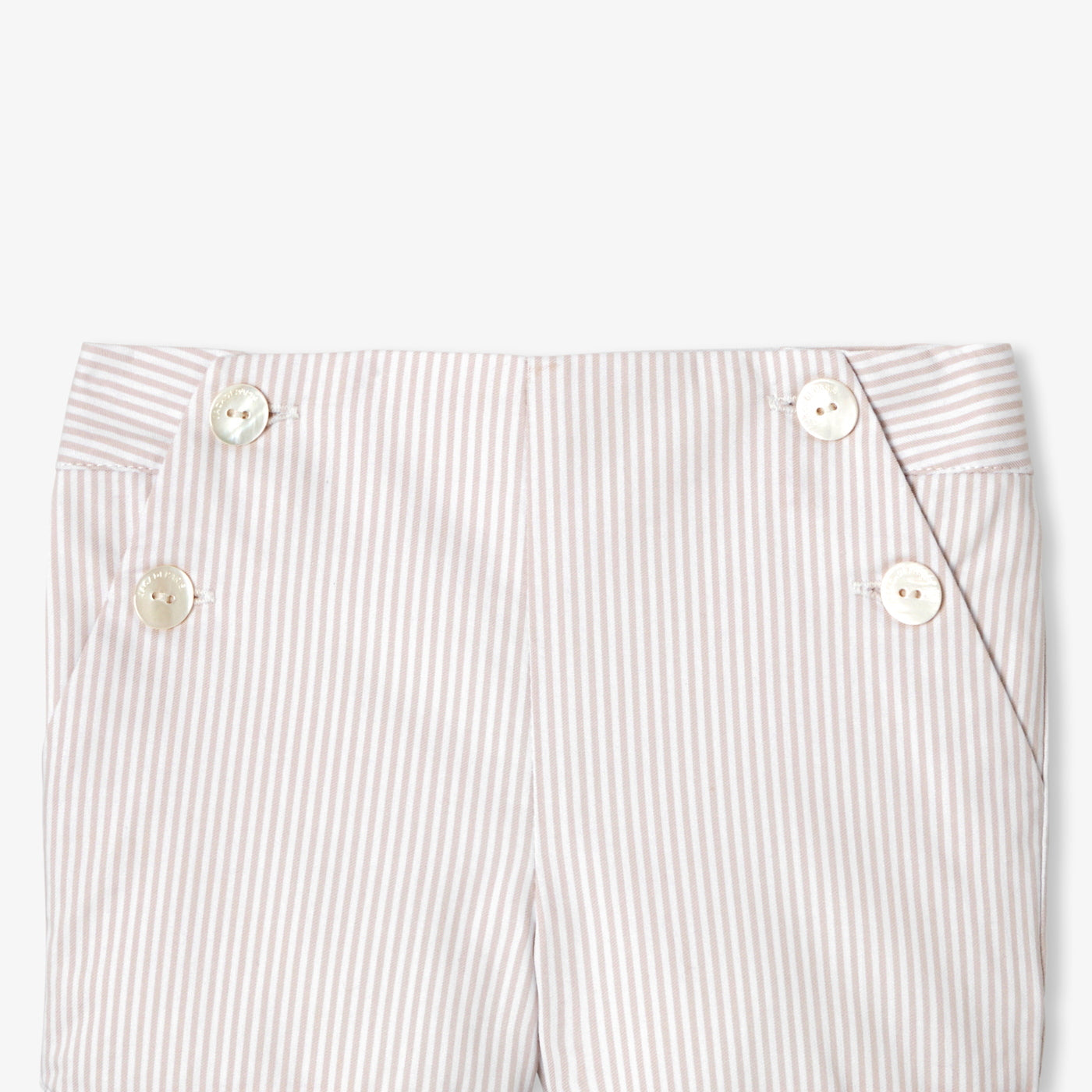 Baby boy tab shorts - blanc/beige