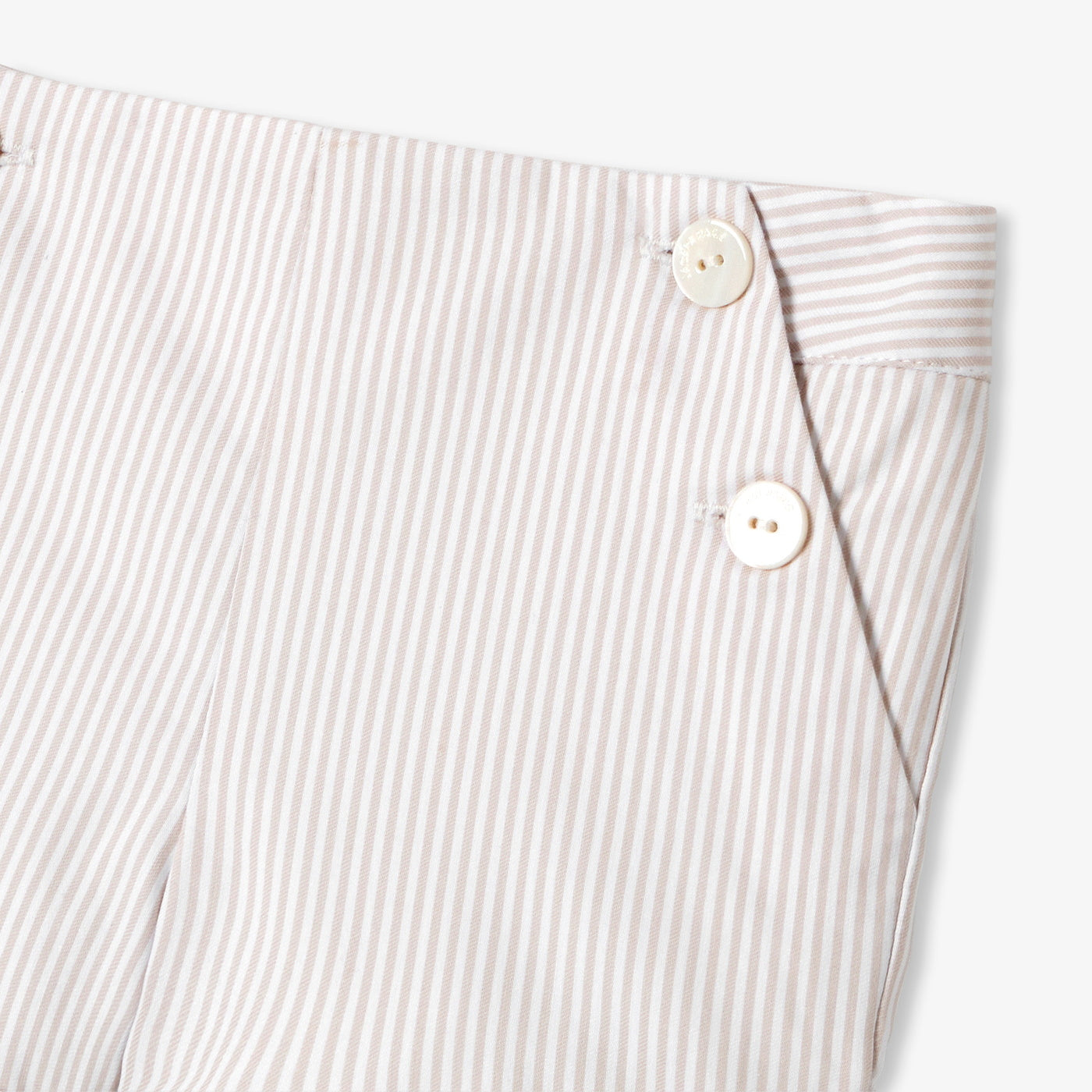 Baby boy tab shorts - blanc/beige