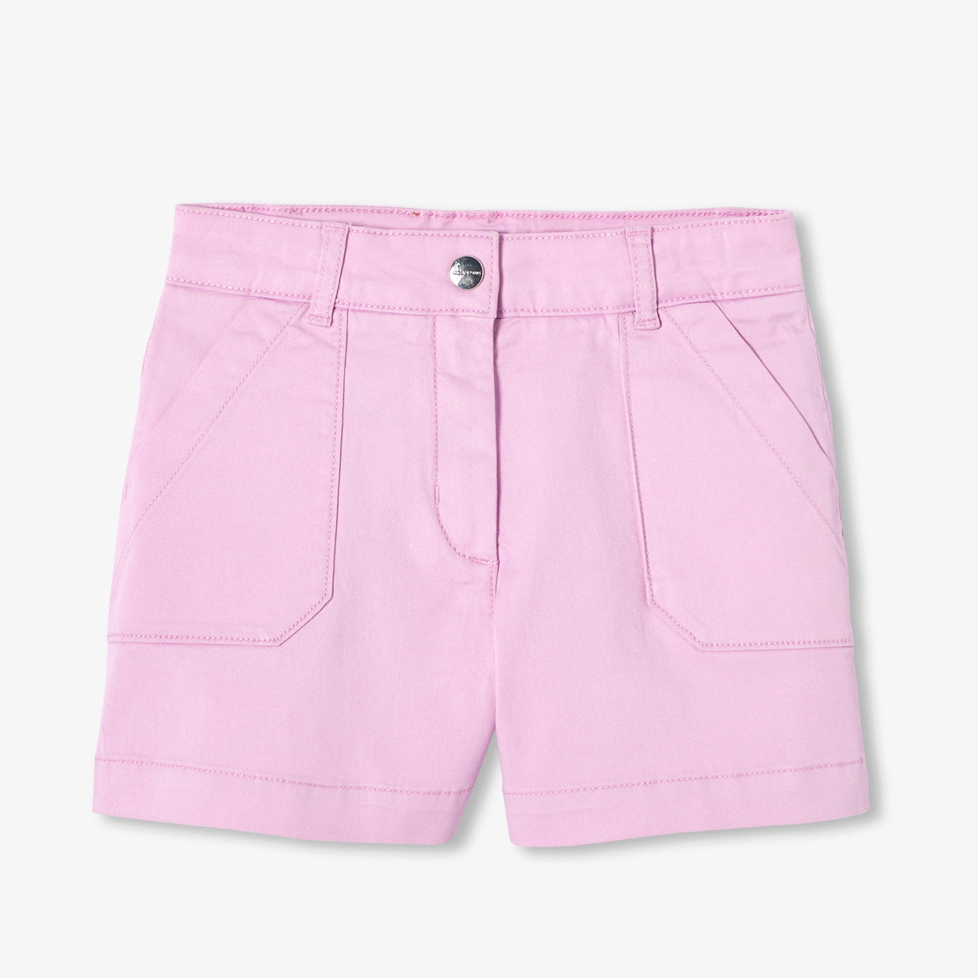 Girl twill shorts - lilas