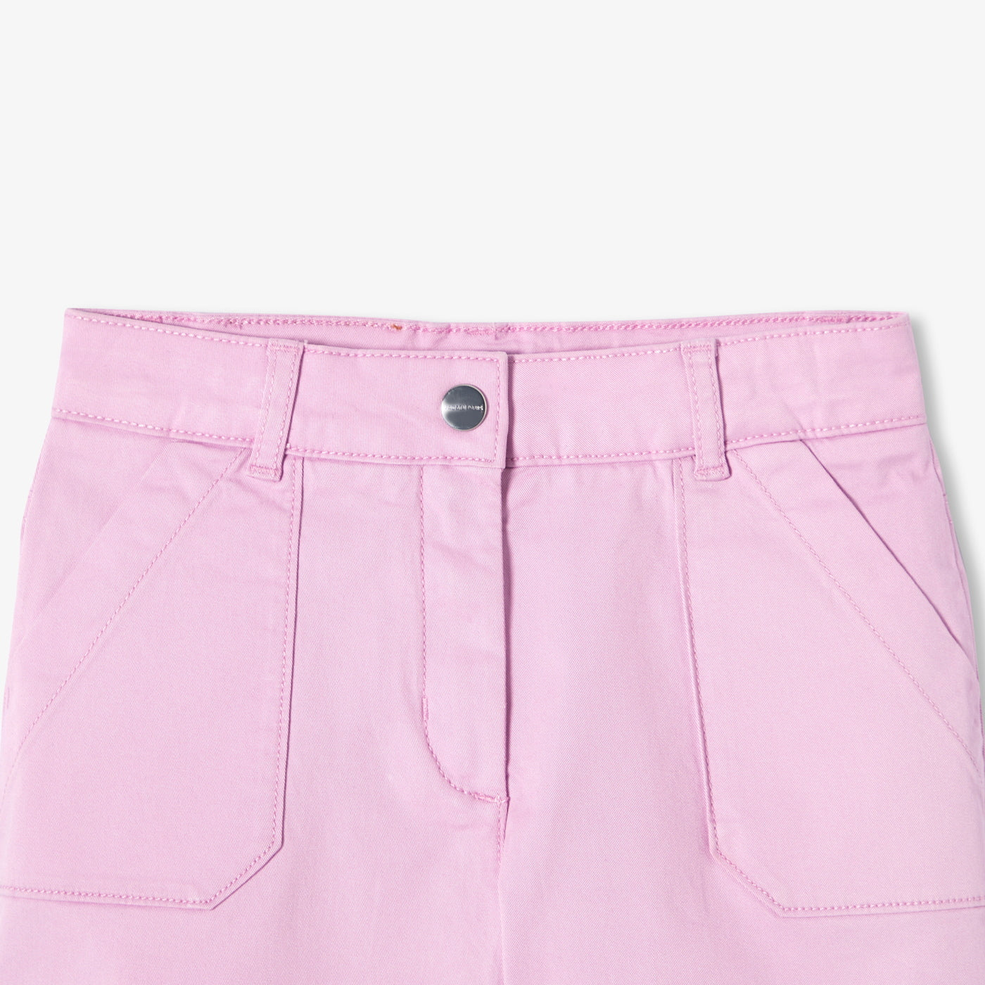 Girl twill shorts - lilas