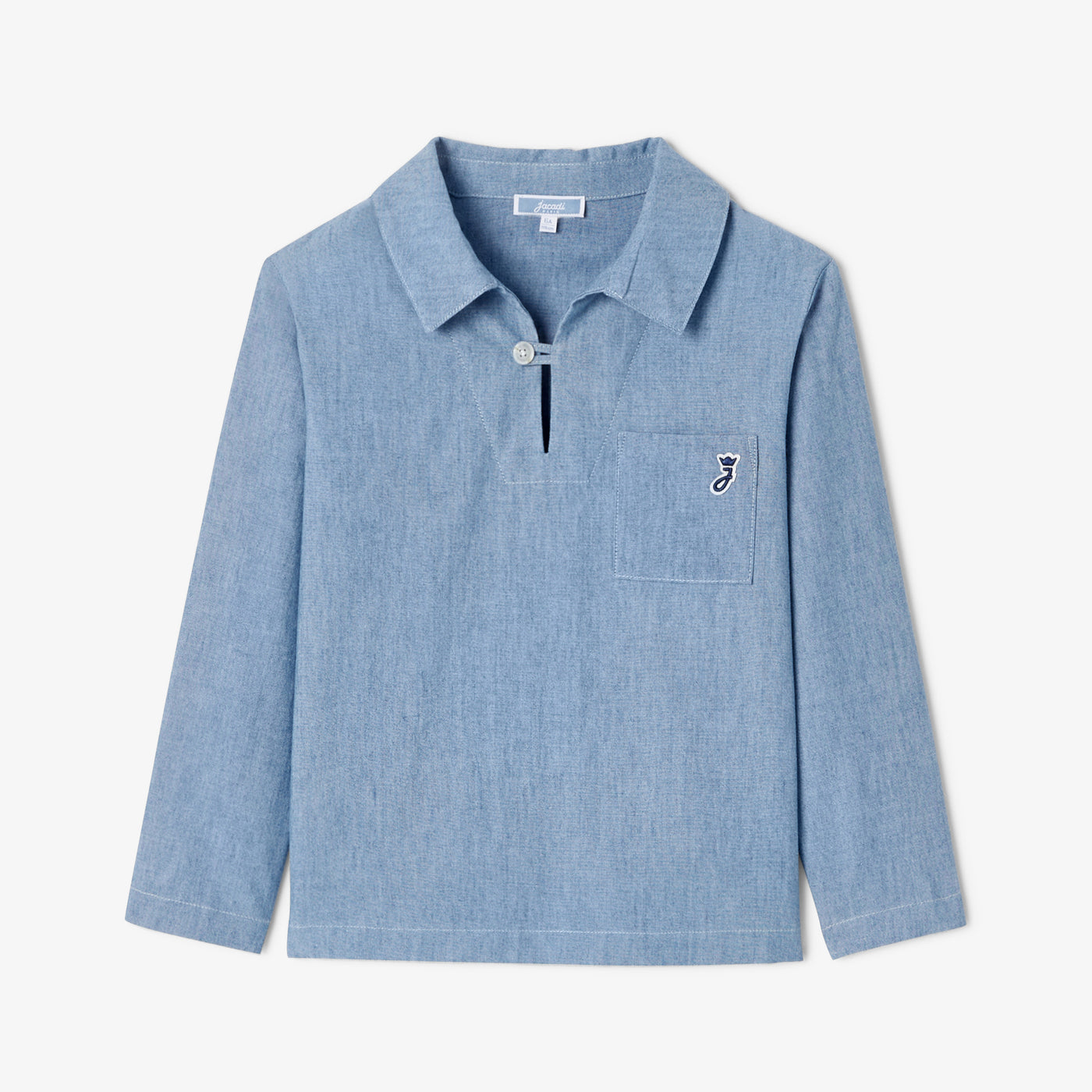 Child chambray sailor shirt - chambray