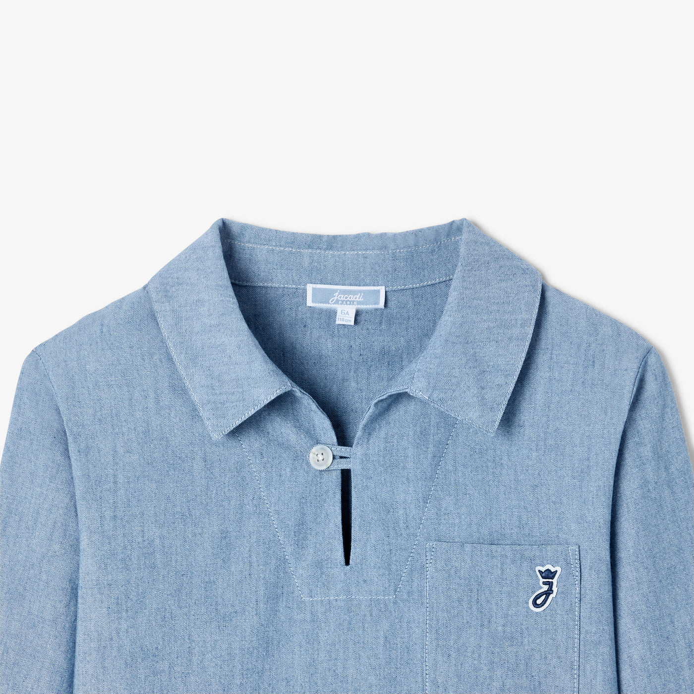 Child chambray sailor shirt - chambray