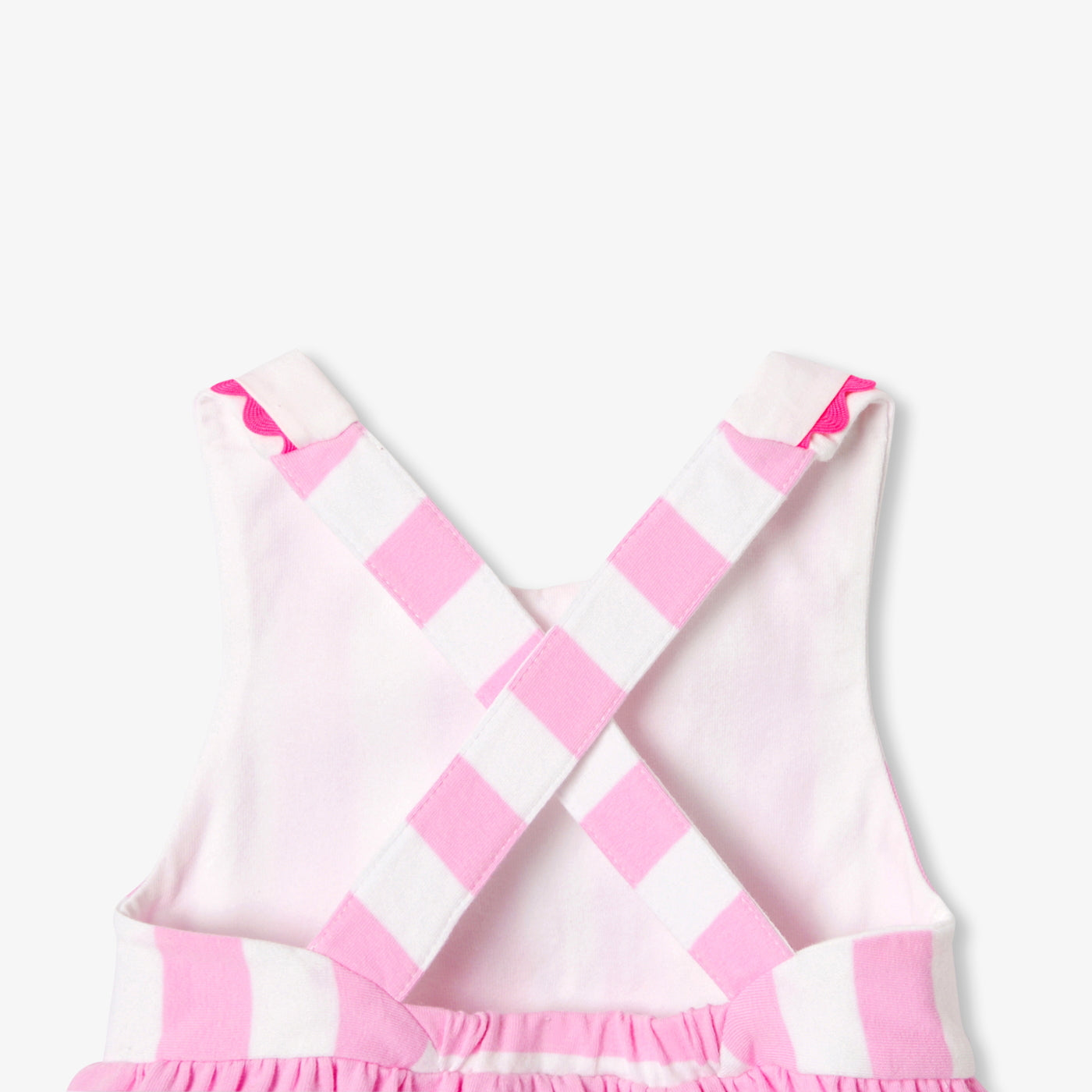Baby girl sleeveless jersey dress - blanc/rose