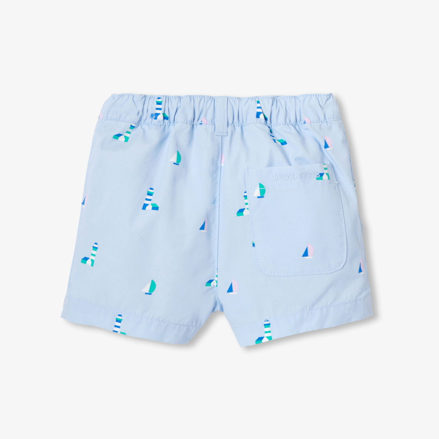 Baby boy patterned cotton shorts - baltique