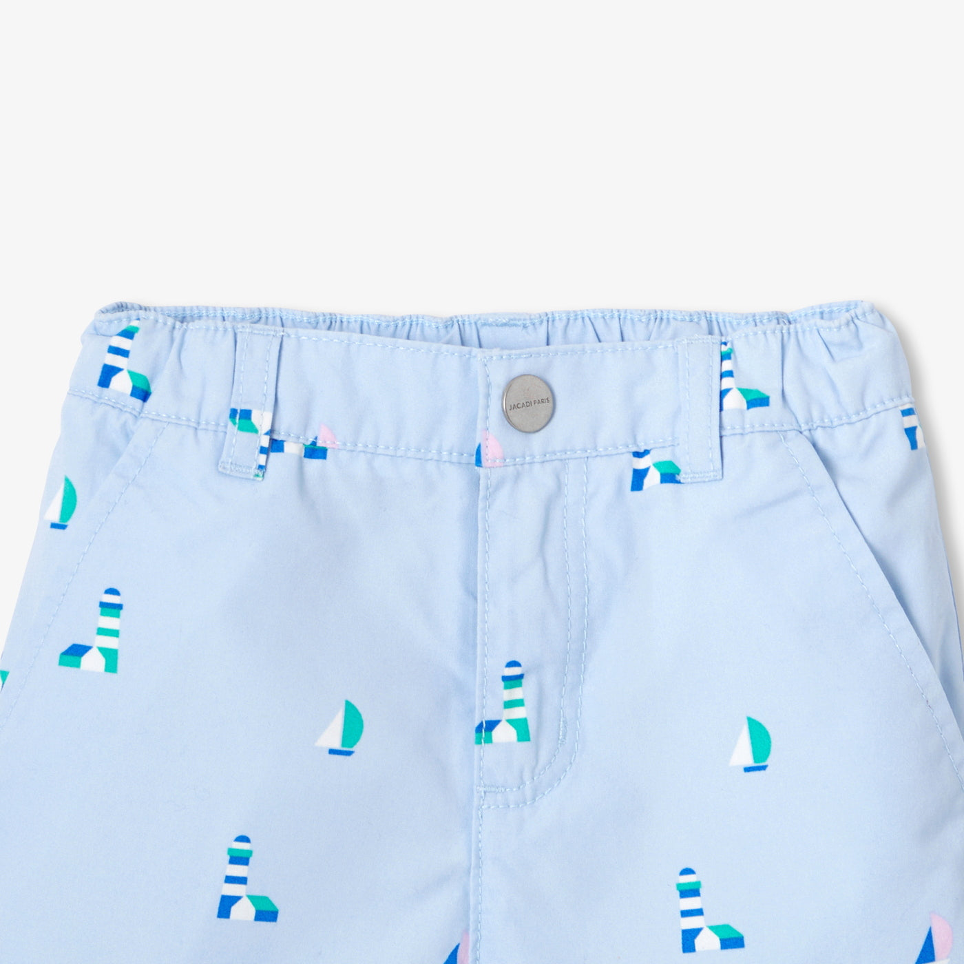Baby boy patterned cotton shorts - baltique