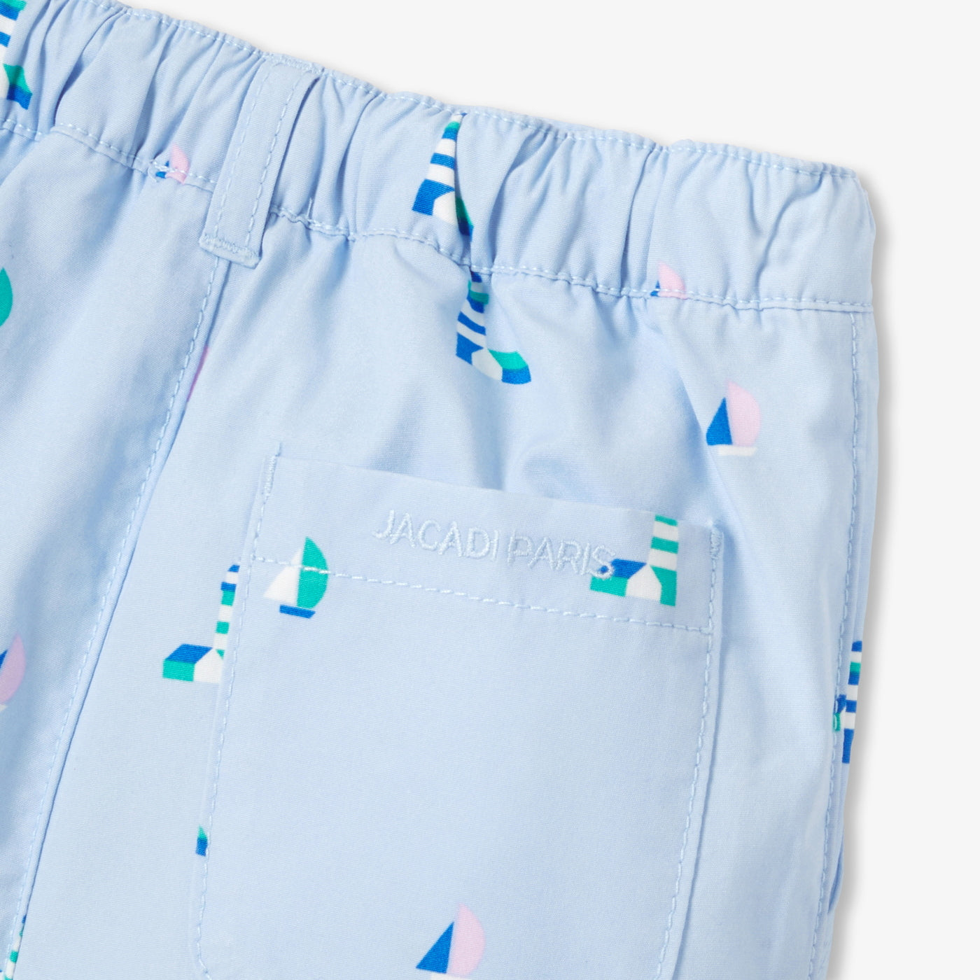 Baby boy patterned cotton shorts - baltique