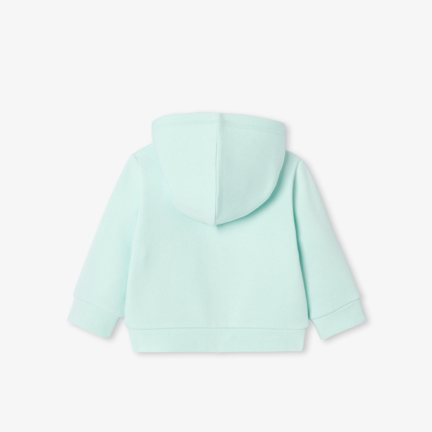 Baby zip-up fleece sweatshirt - vert pale