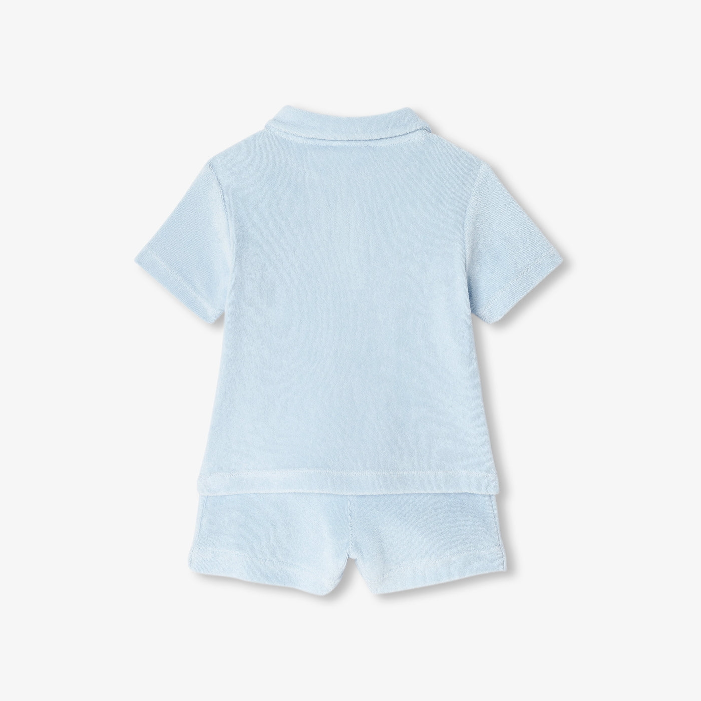 Baby boy terry cotton shorts set - baltique