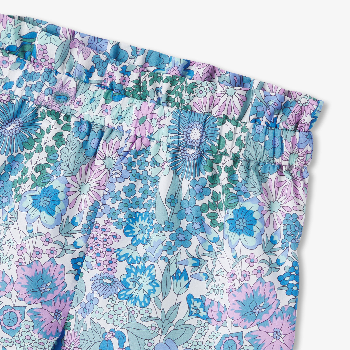 Baby girl shorts in Liberty fabric - bleu/multico