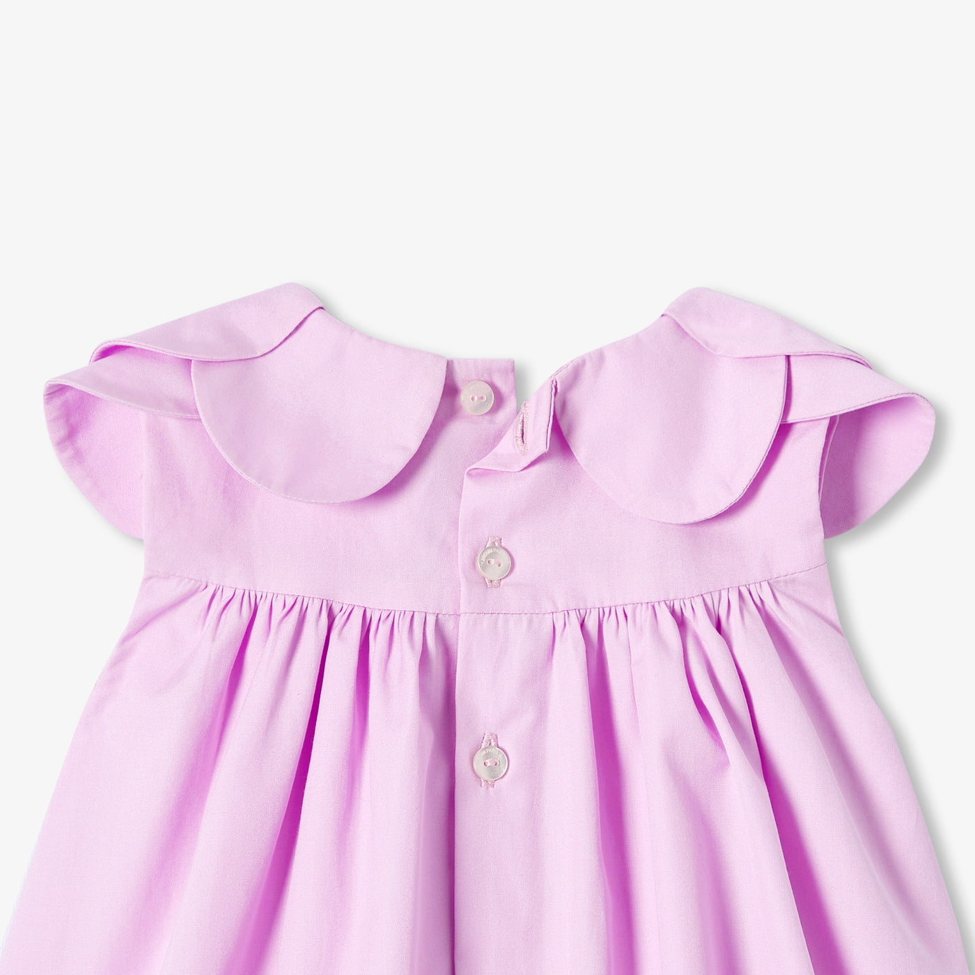 Baby girl poplin dress - lilas
