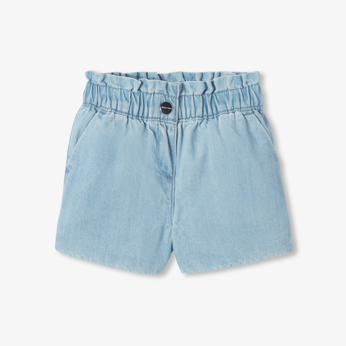 Baby girl denim shorts - denim clair