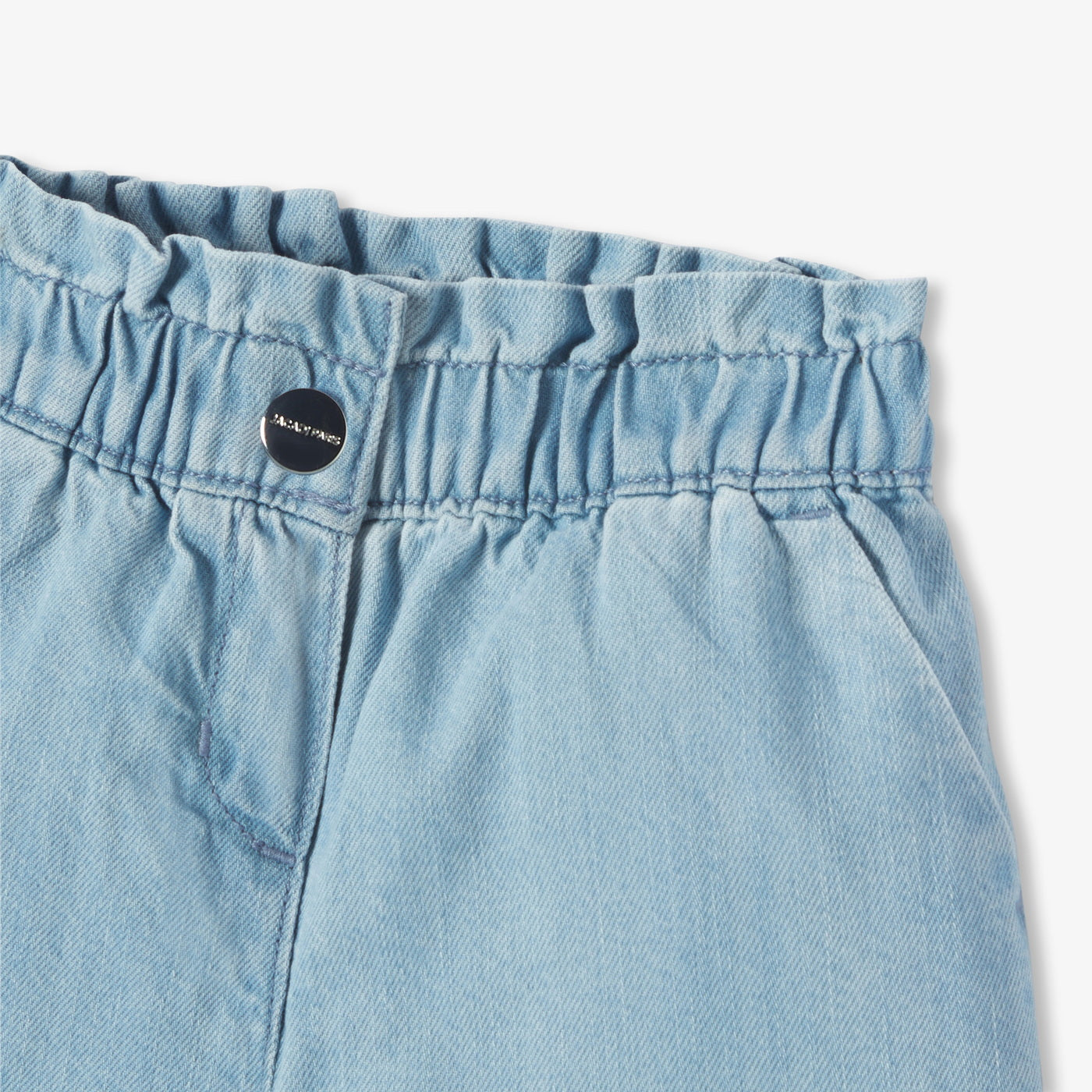 Baby girl denim shorts - denim clair