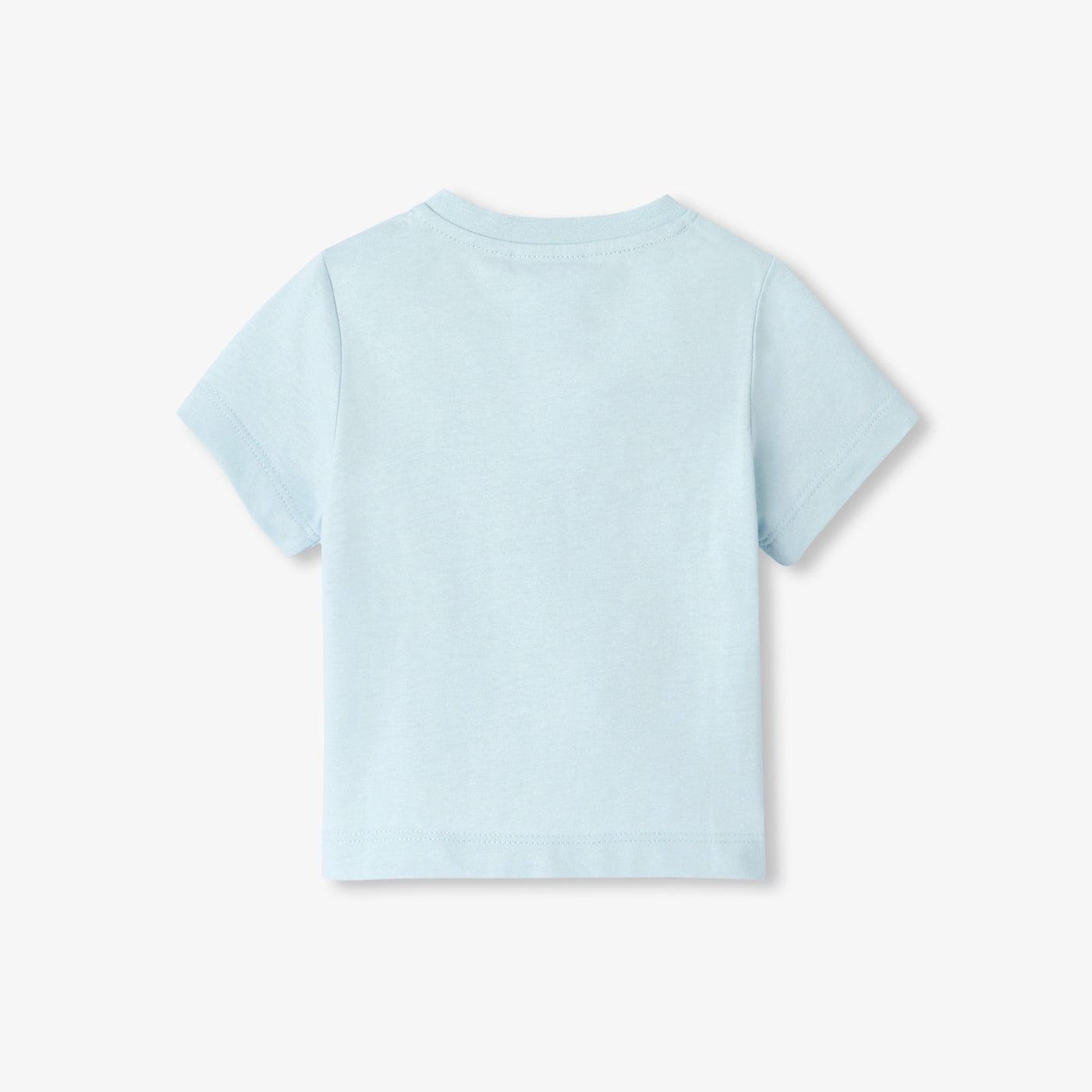 Baby boy cotton T-shirt - bleu alize
