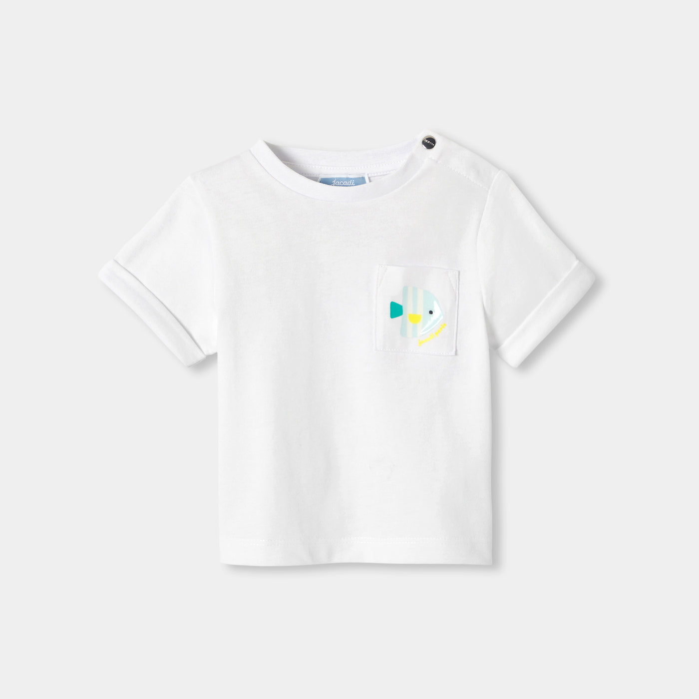 Baby boy cotton T-shirt - blanc jacadi