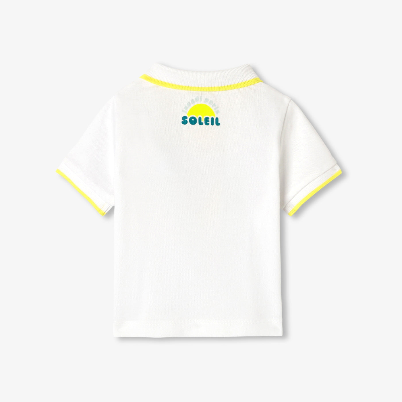 Baby boy cotton piqué polo shirt - blanc jacadi