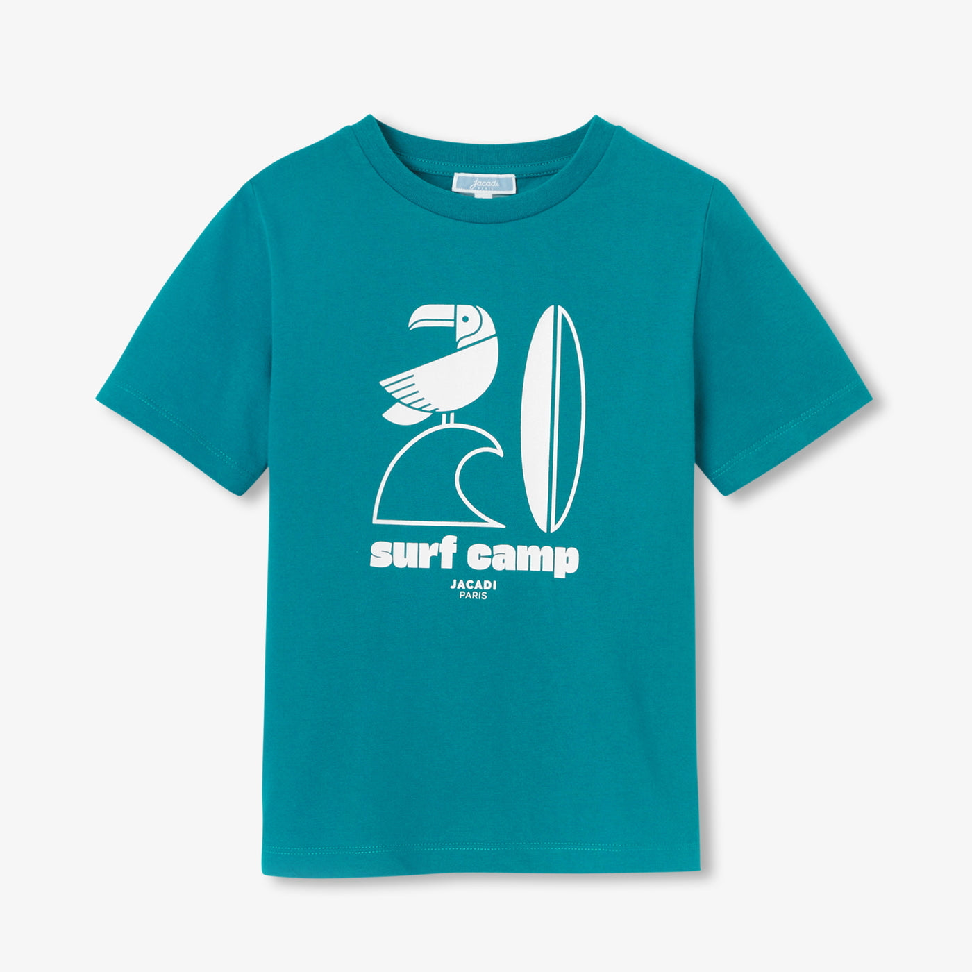 Boy cotton T-shirt - petrole