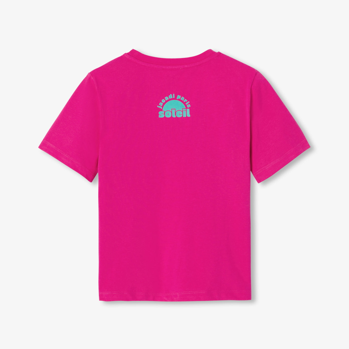 Boy cotton T-shirt - rose shocking