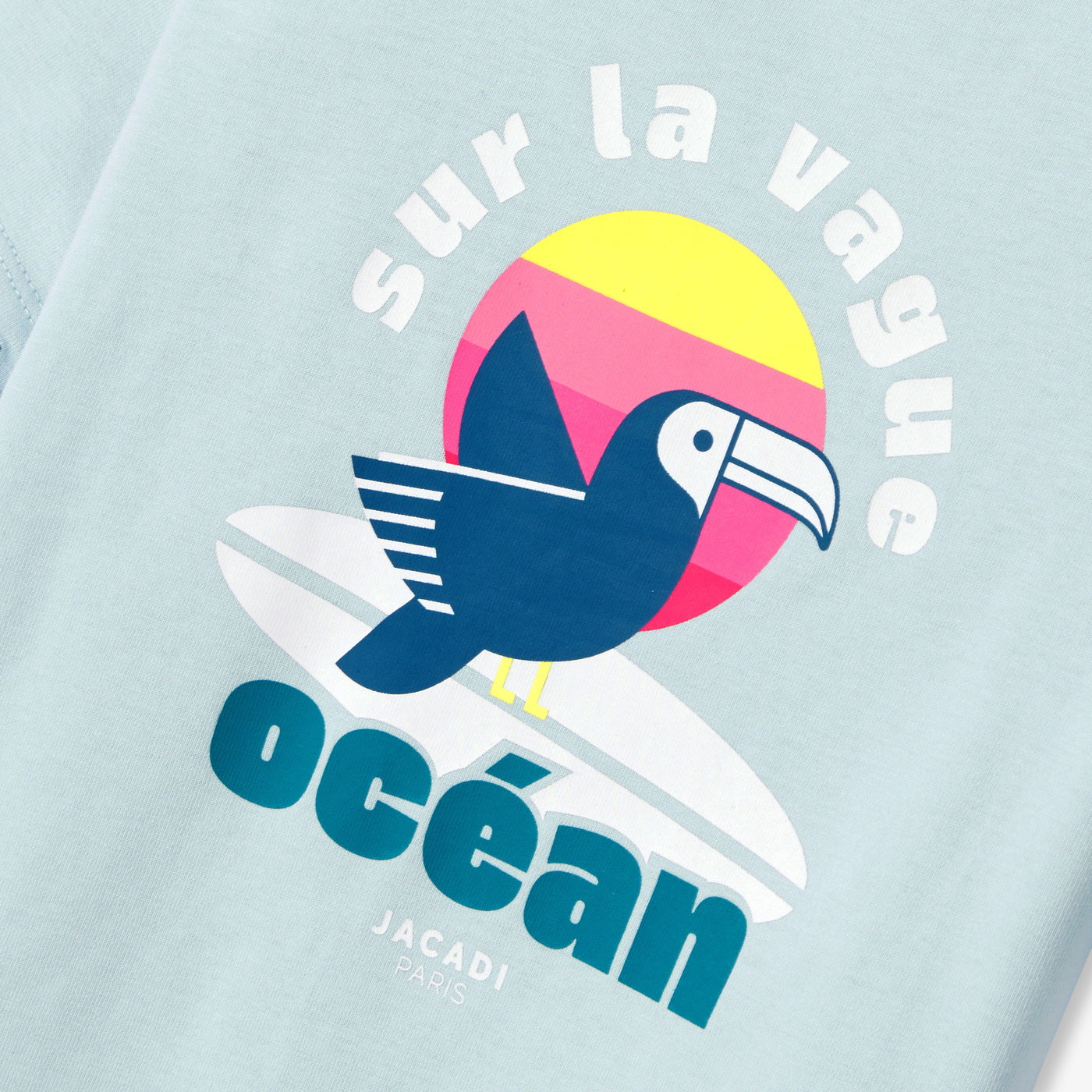 Boy cotton T-shirt - bleu alize
