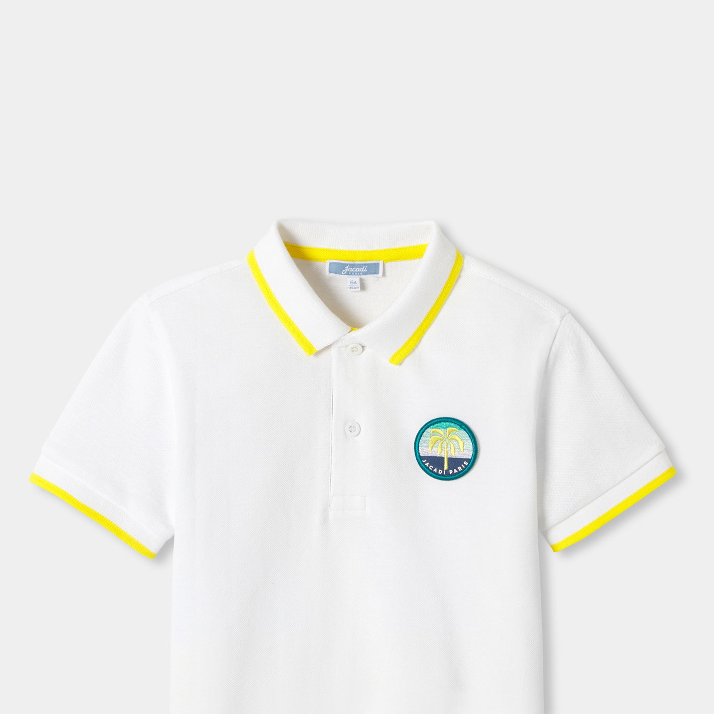 Child cotton polo shirt - vert emeraude