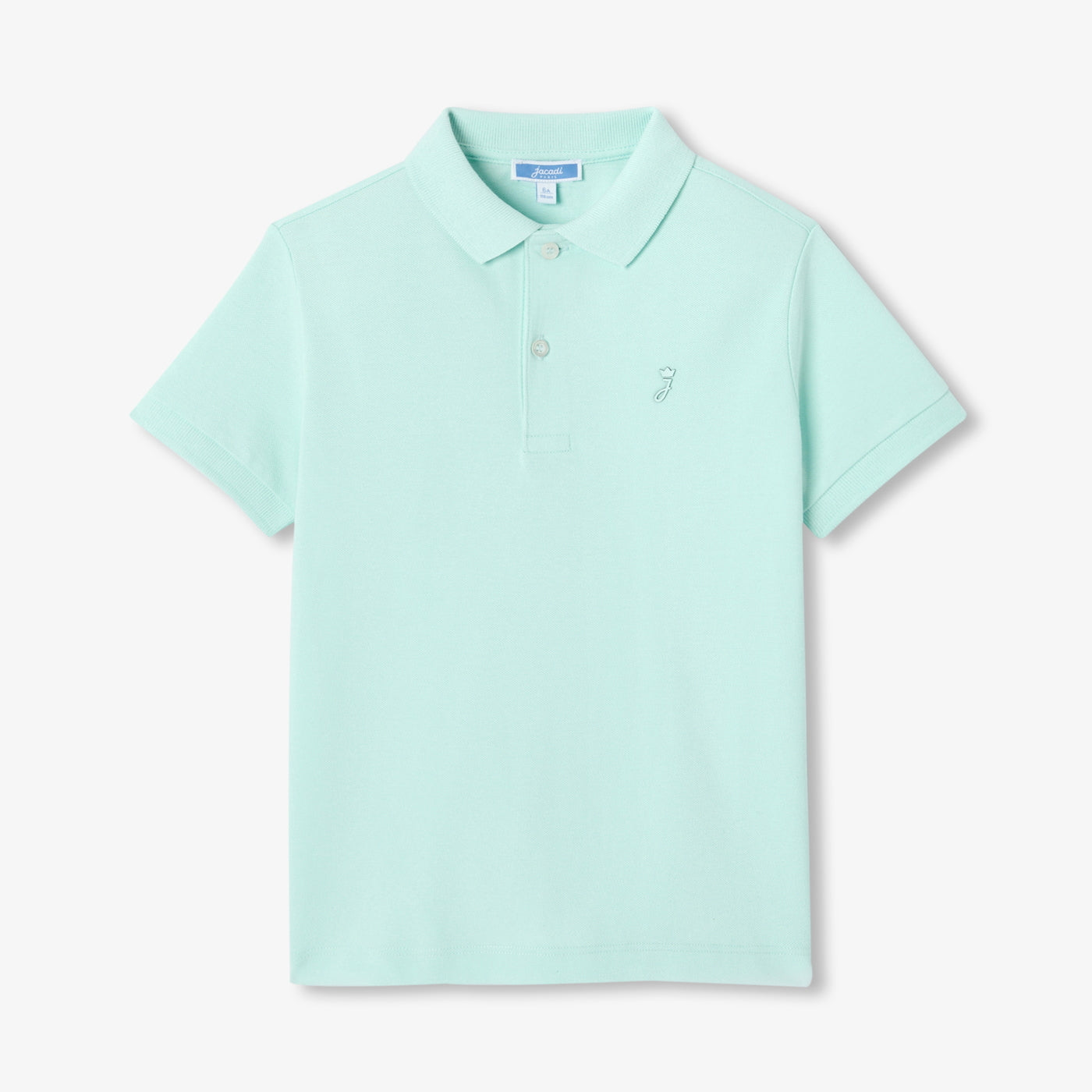 Child cotton polo shirt - vert pale