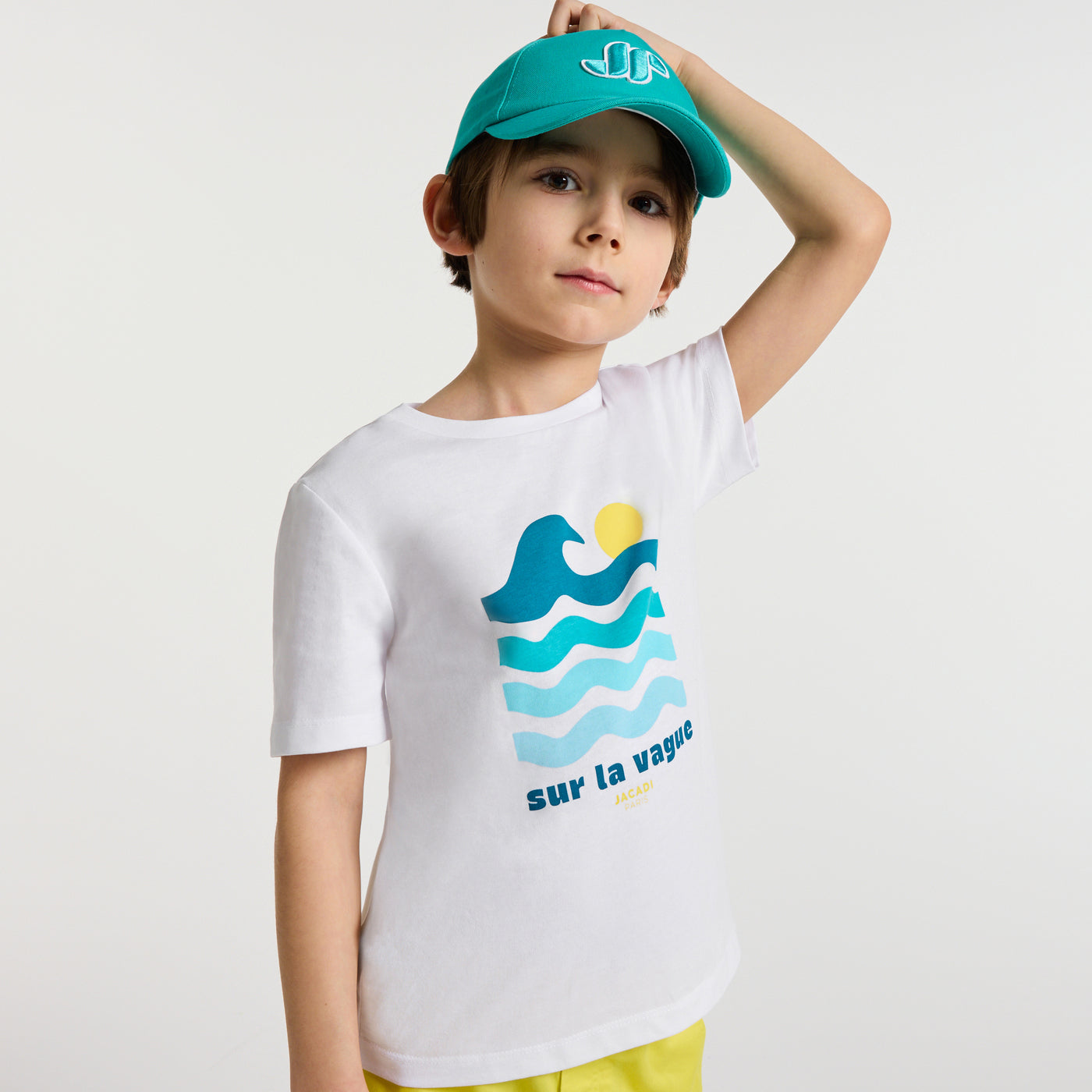 Boy cotton T-shirt - blanc jacadi