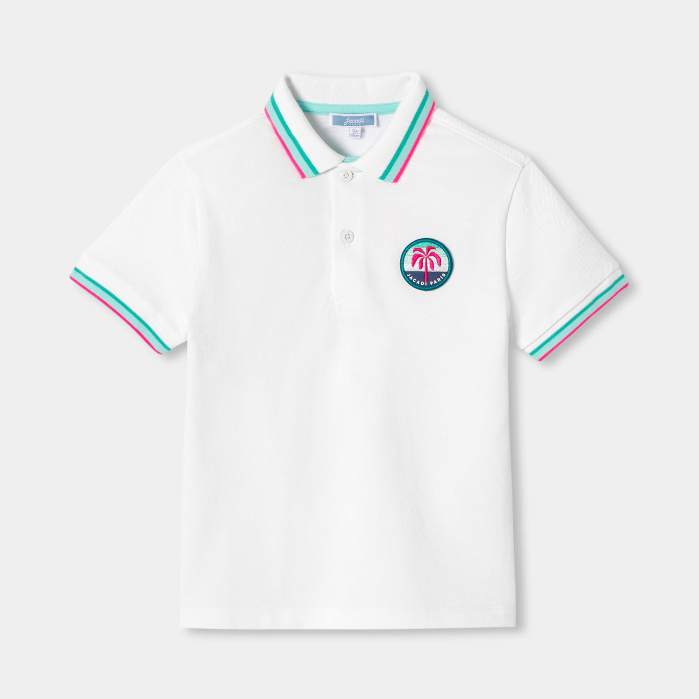 Boy mini piqué cotton polo shirt - blanc jacadi