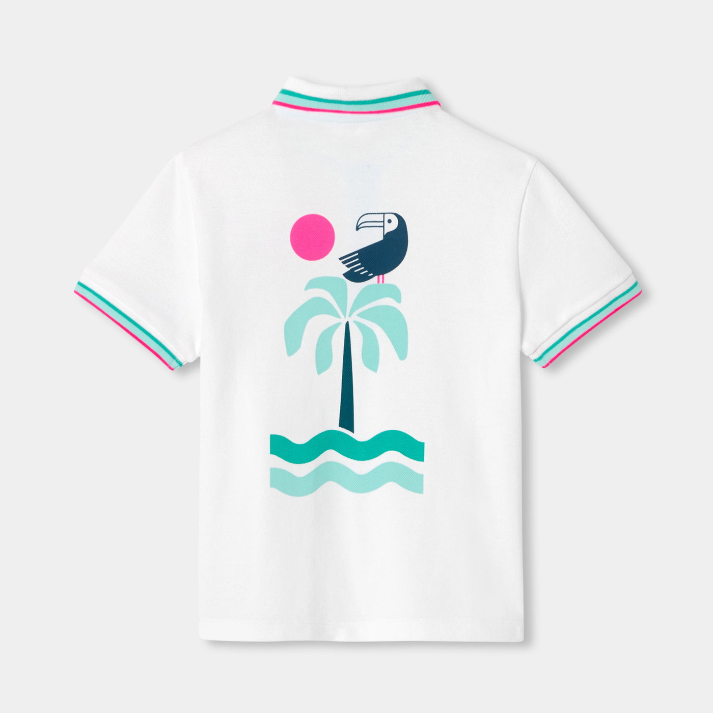 Boy mini piqué cotton polo shirt - blanc jacadi